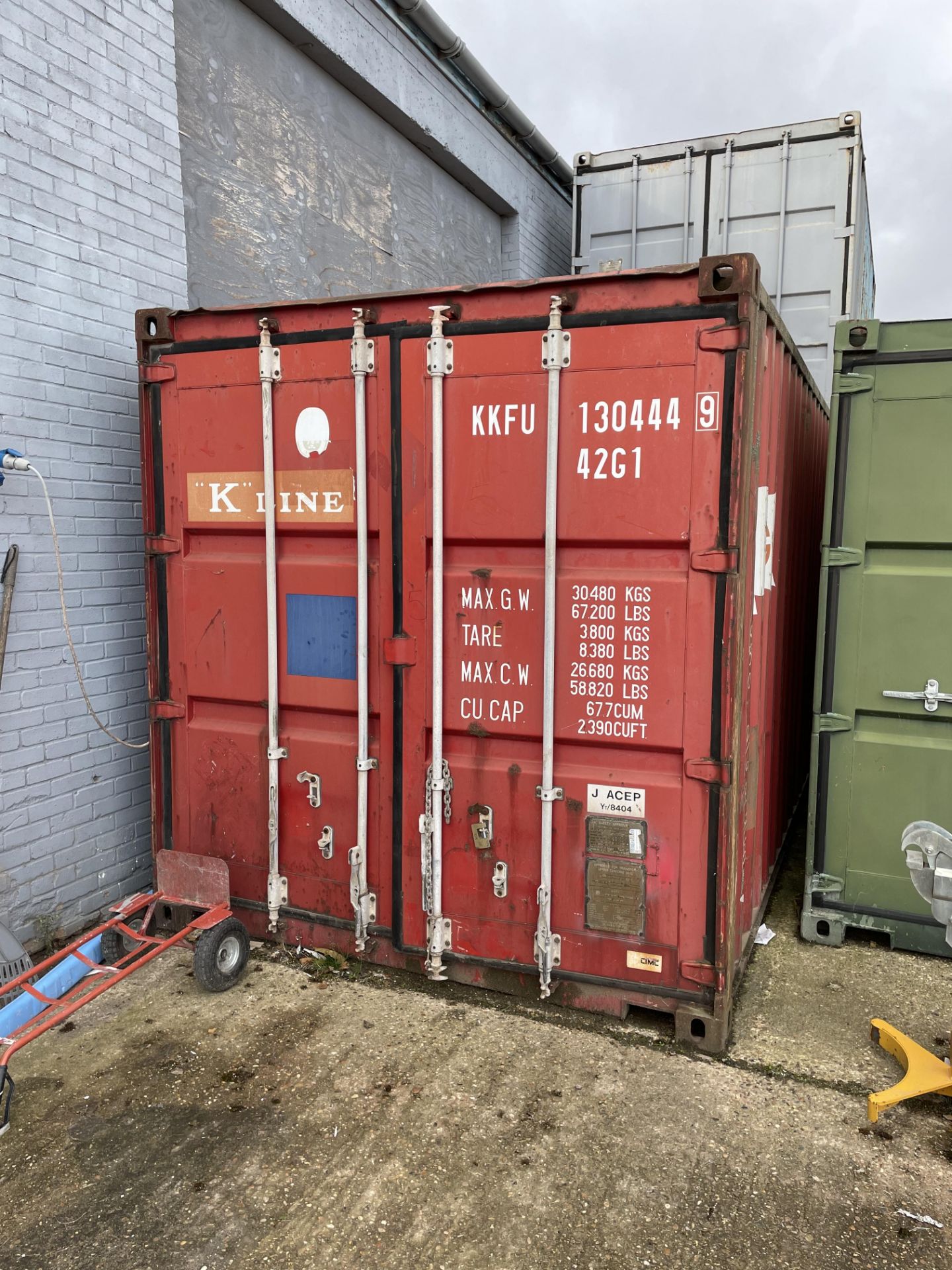 2003 China International Marine Containers Type CF40A-094A 40' Shipping Container S/No. KKFU130444-9