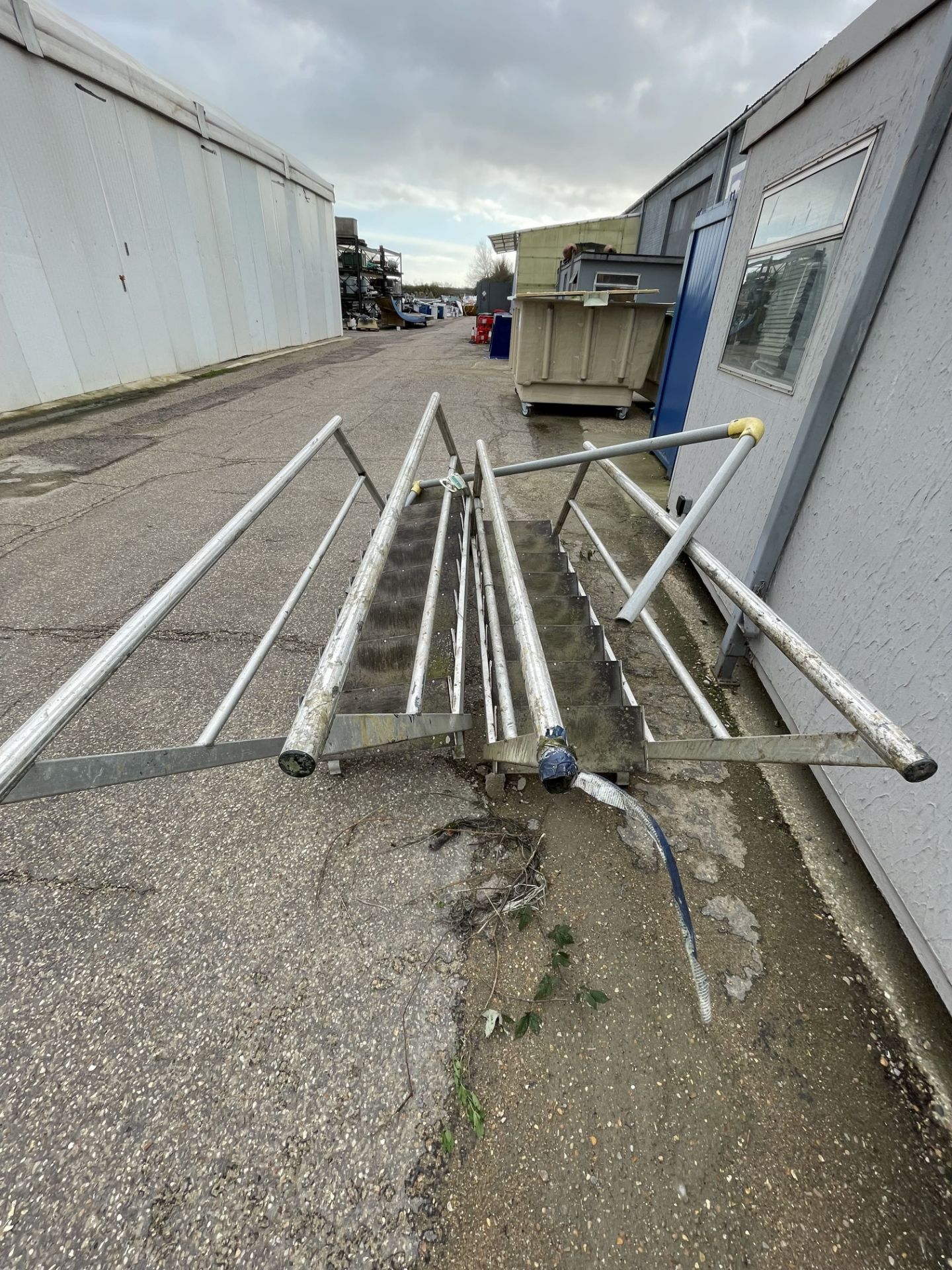 Large Quantity of galvanised steel Scaffolding and Steps - Image 8 of 16