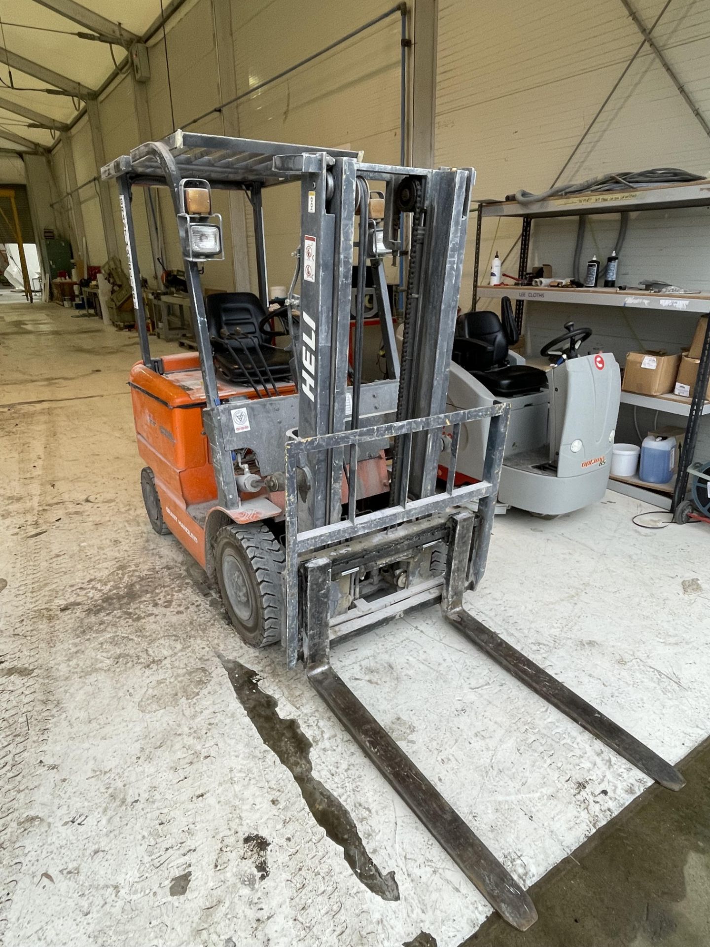 2008 Heli Model HBF15 1500KG Rated Electric Doubemast Forklift S/No. E3611, Odometer Reading: 1279 - Image 3 of 14