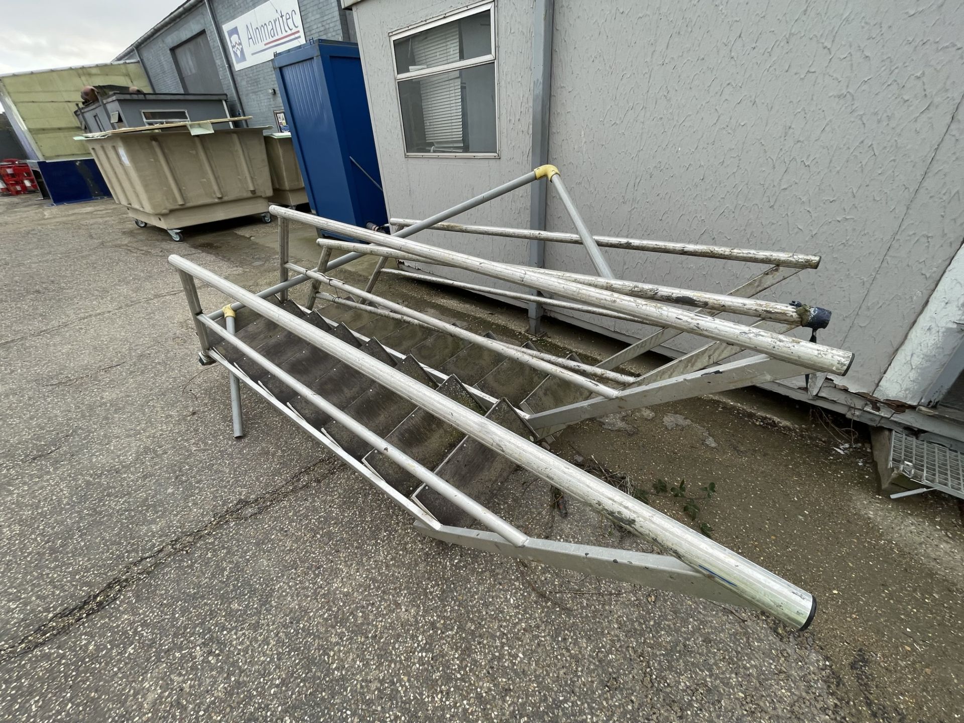 Large Quantity of galvanised steel Scaffolding and Steps - Image 6 of 16