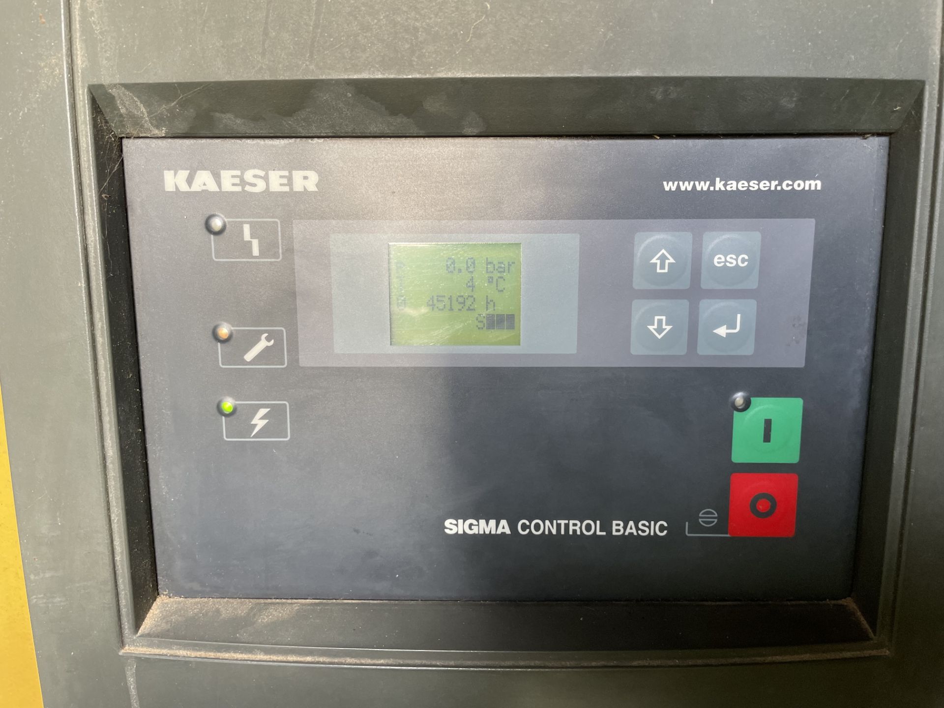 Kaeser Sigma SM 12 HPC Variable Speed Rotary Screw Air Compressor S/No. 4170, Run Hours: 45,192 - Image 7 of 7