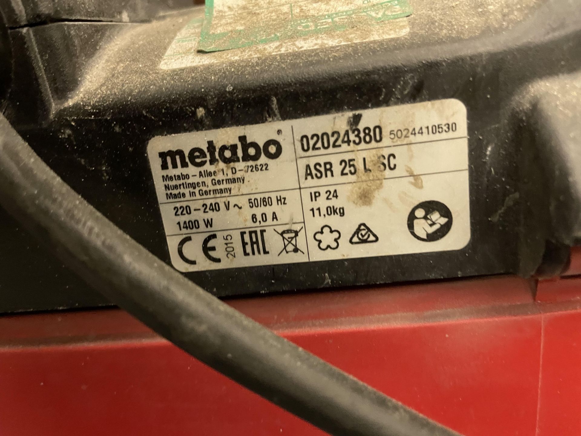 Metabo ASR 35 ACP and ASR 25 LSC Vacuum with 2x Metabo Similars, 240v - Image 2 of 9