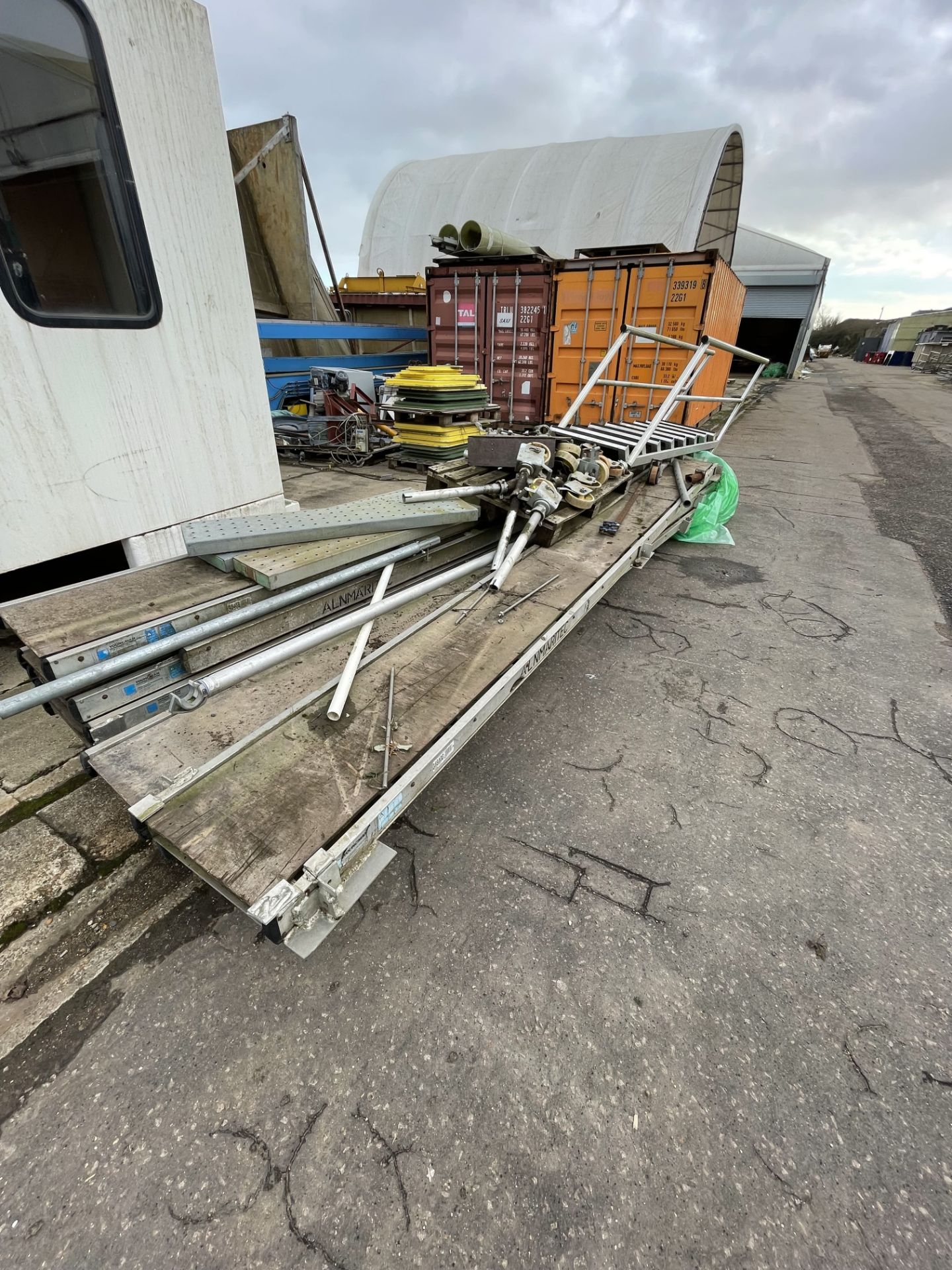 Large Quantity of galvanised steel Scaffolding and Steps - Image 15 of 16