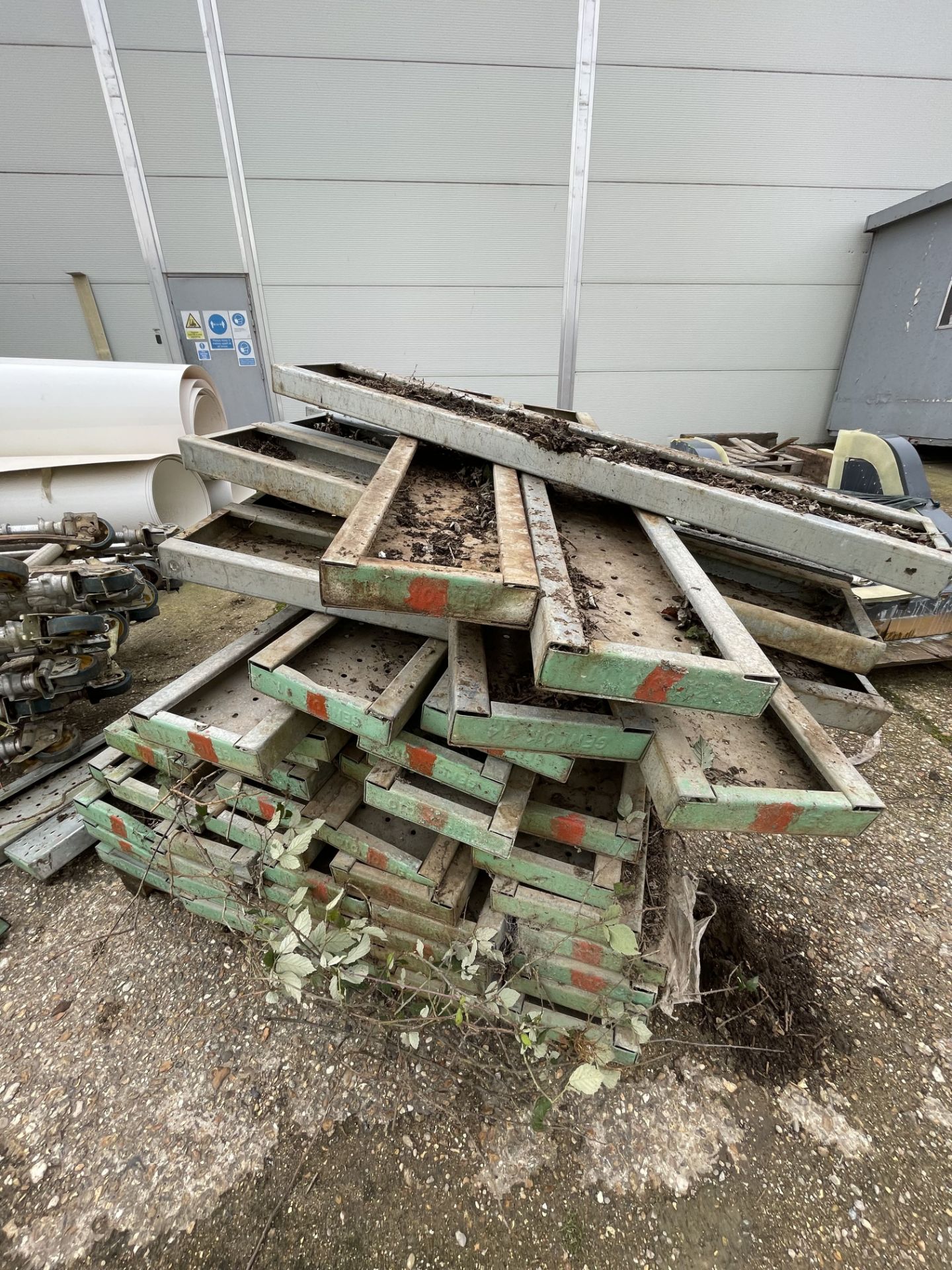 Large Quantity of galvanised steel Scaffolding and Steps - Image 2 of 16