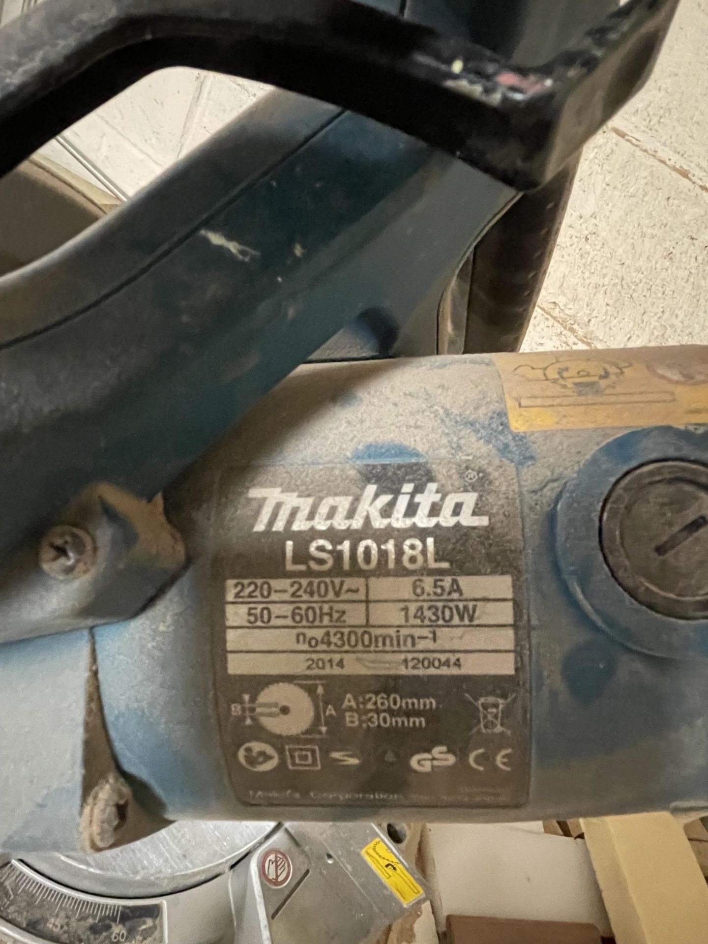 2014 Makita LS1018L 260mm Slide Compound Mitre Saw, 240v - Image 3 of 6