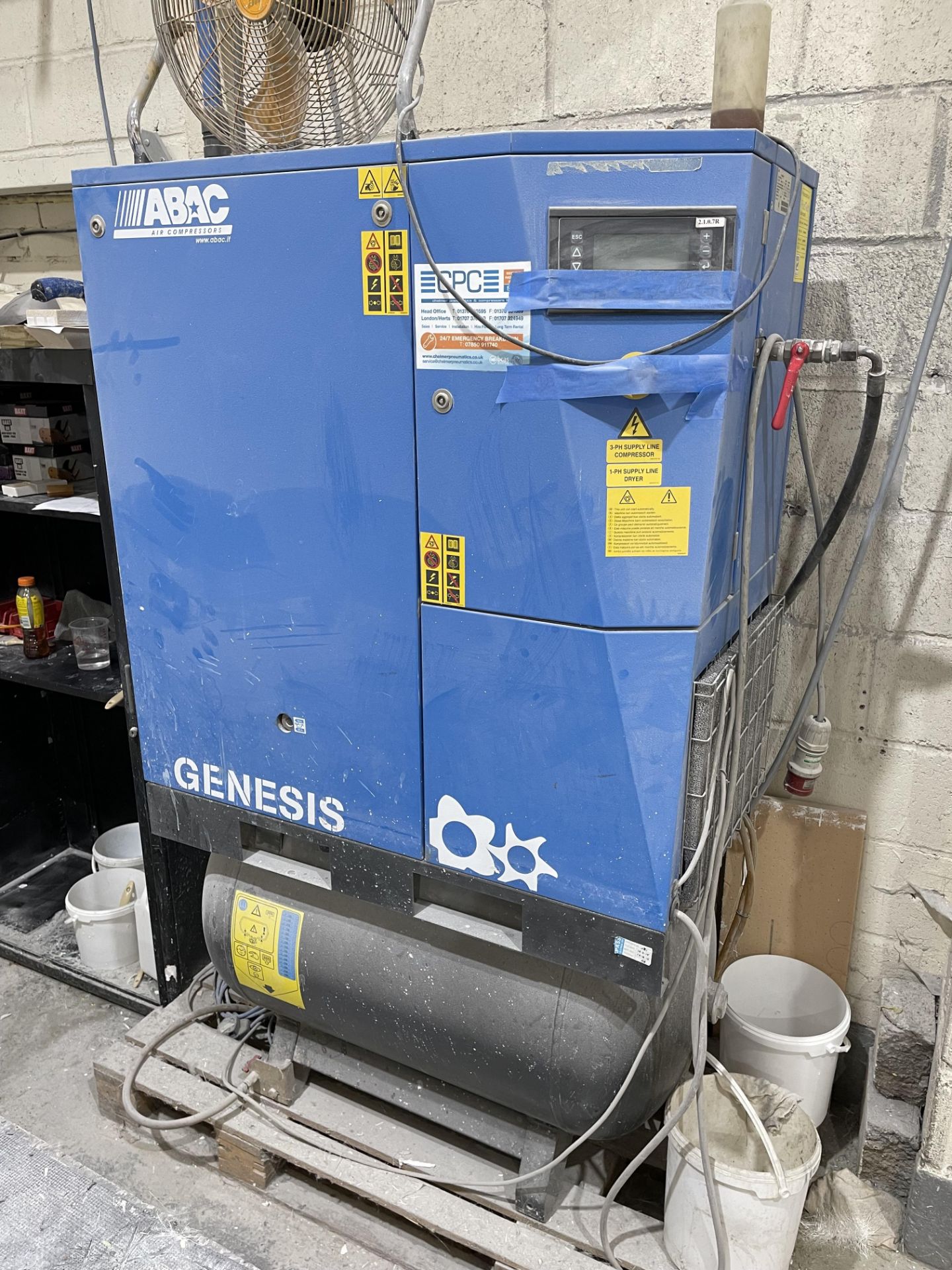 2013 ABAC Genesis 7.5 270 8-Bar Air Compressor Dryer S/No.CAI656742, 3-Phase - Image 3 of 3
