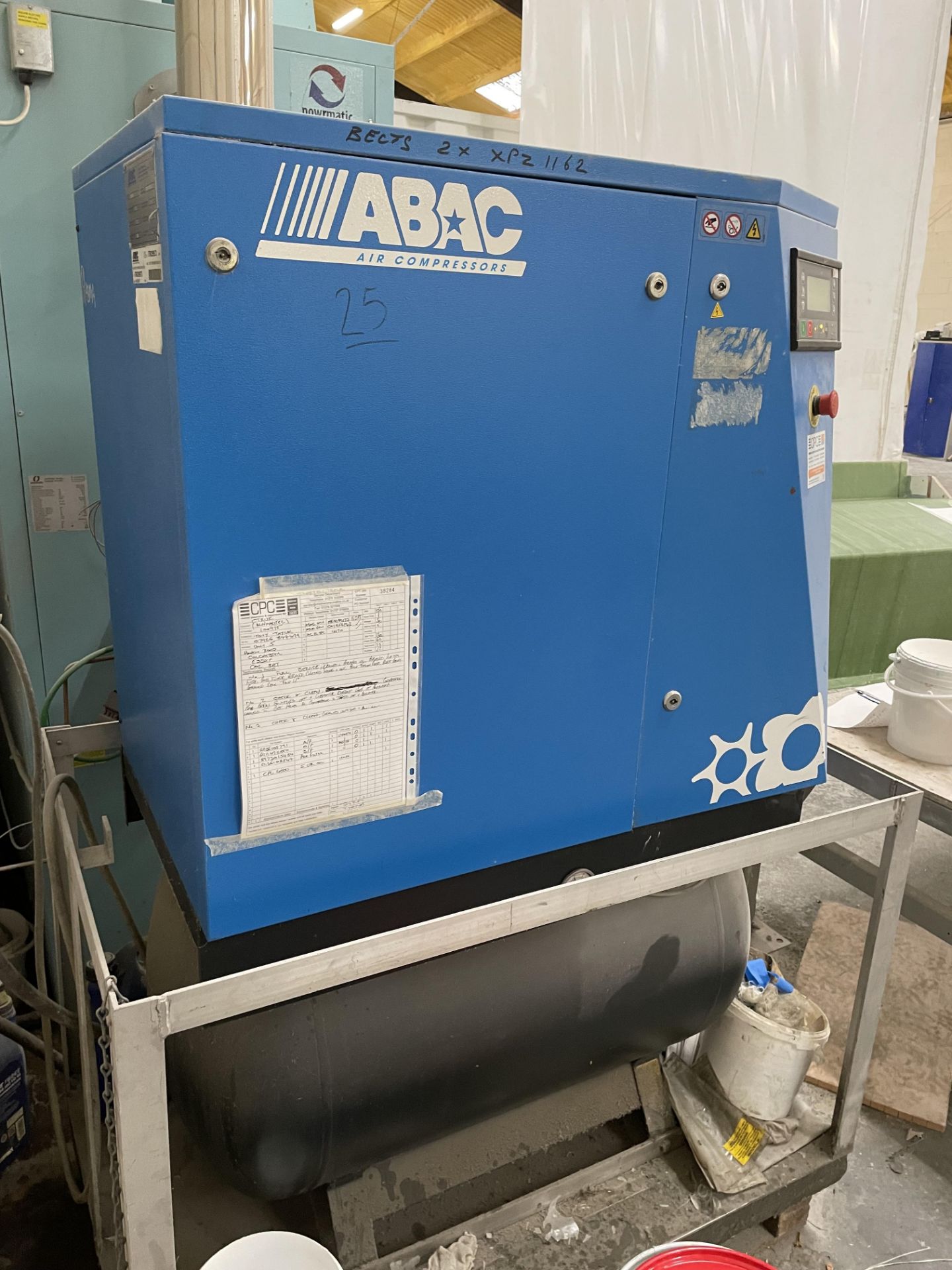 2010 ABAC Genesis 7.5kW 8-Bar Air Compressor S/No. ITR0299573, 3-Phase - Image 2 of 5