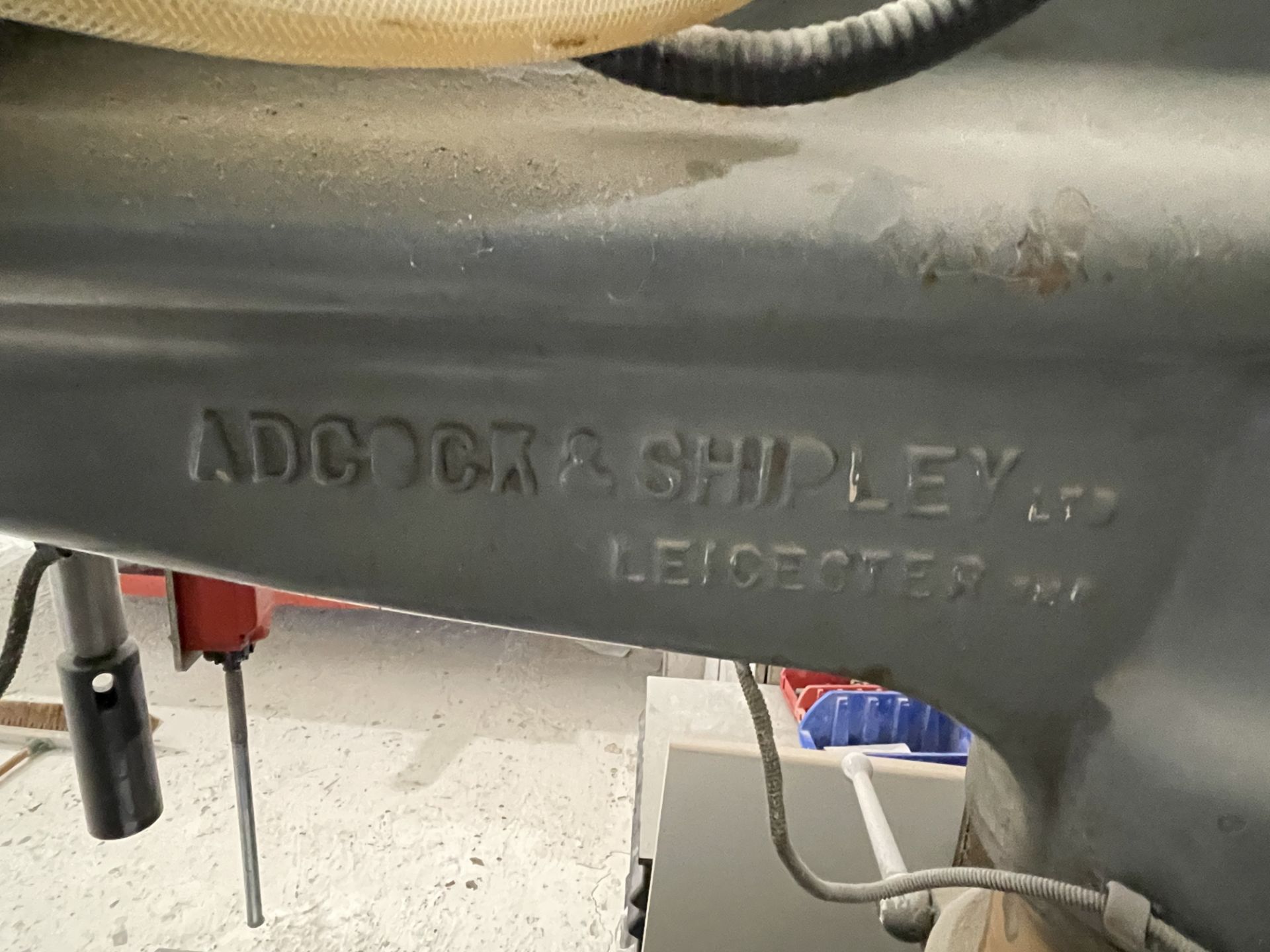 1963 Adcock & Shipley Radial Drill S/No. 3575D/140SV, 3-Phase with Machine Vice - Image 5 of 7
