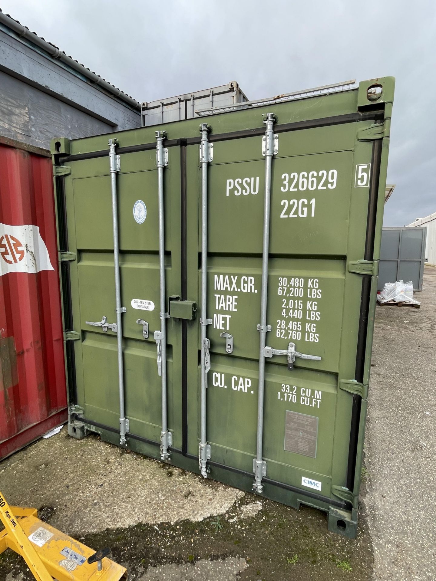 2013 CIMC Type CB22-0803 20' Shipping Container S/No. PSSU3266295 (Contents Excluded) - Image 2 of 5