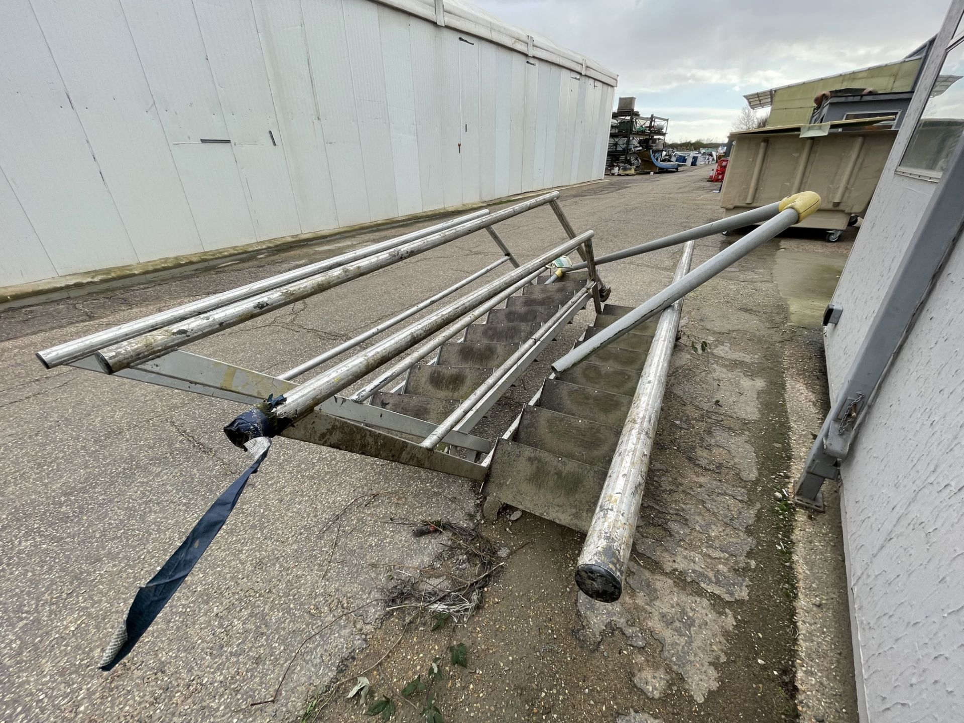 Large Quantity of galvanised steel Scaffolding and Steps - Image 7 of 16