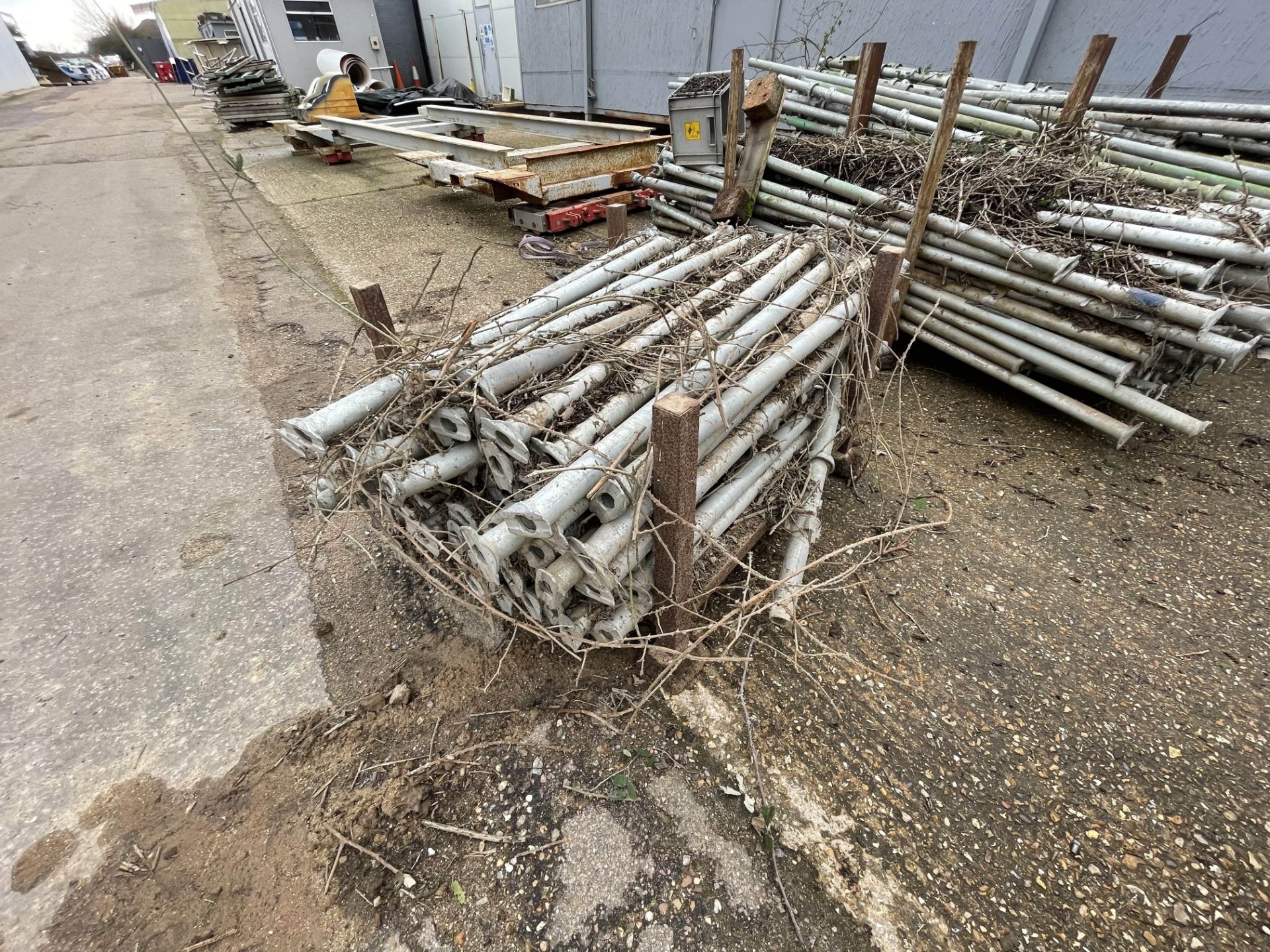 Large Quantity of galvanised steel Scaffolding and Steps - Image 10 of 16