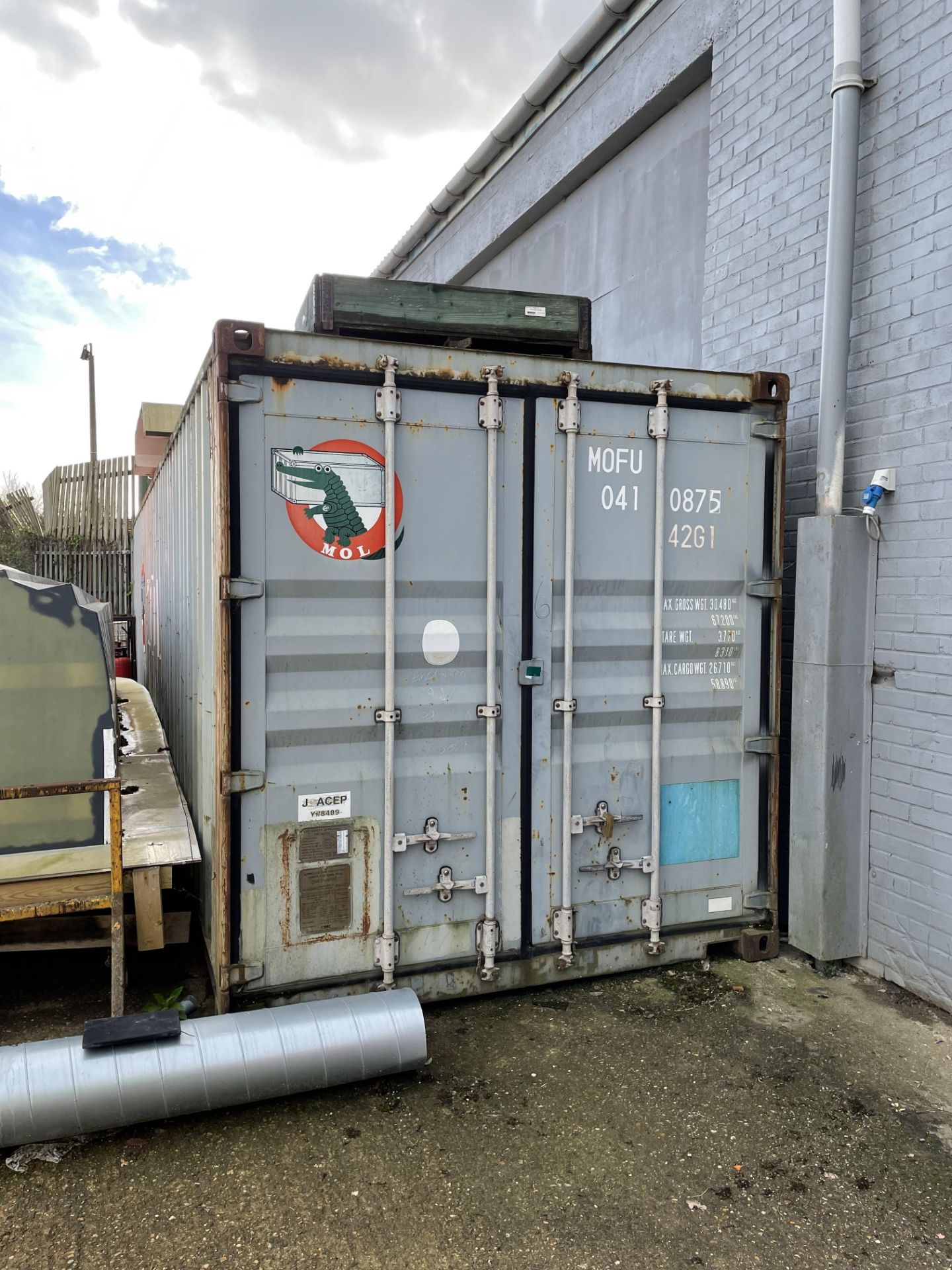 2004 CIMC Type 1AA-091A42G1G 40' Shipping Container S/No. NSSC04B 07636 and Contents to Included