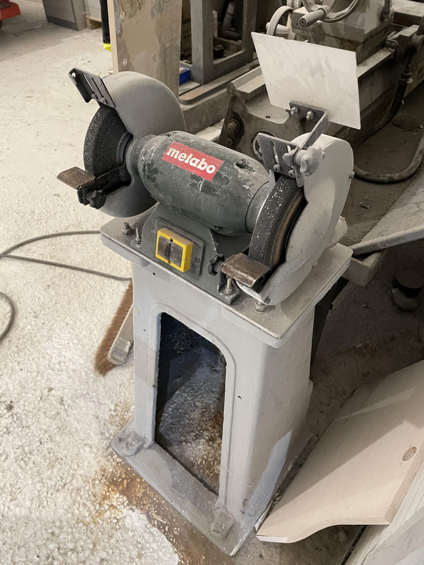 Metabo DS D 9201 Double Grinder on Metal Base S/No. 09201001, 3-Phase - Image 2 of 3