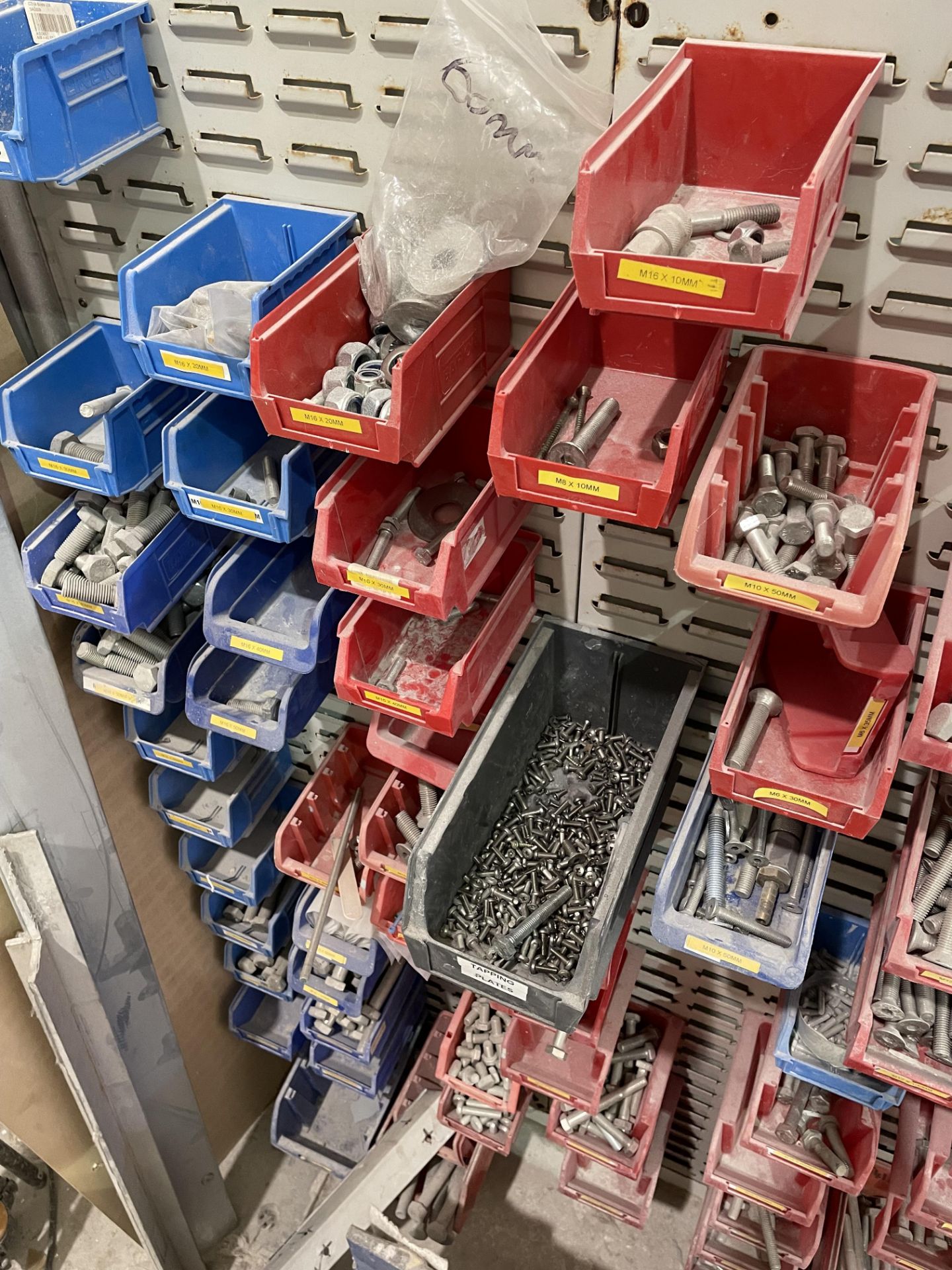 Linbin rack and Contents Comprising Assortment of Various Bolts, Nuts, Fixers and Fastenings - Image 5 of 5