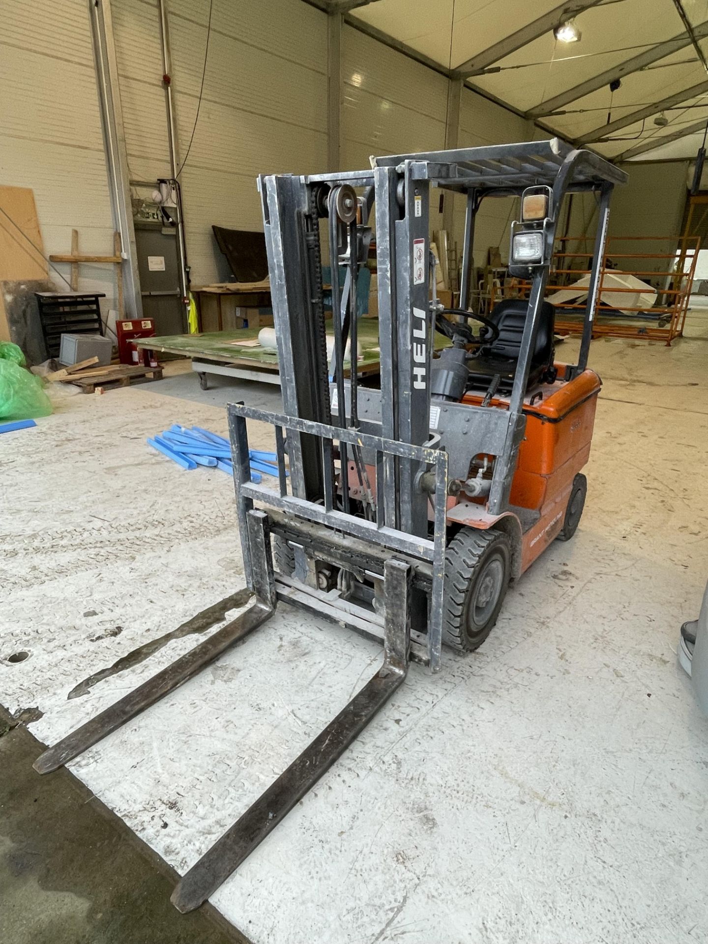 2008 Heli Model HBF15 1500KG Rated Electric Doubemast Forklift S/No. E3611, Odometer Reading: 1279 - Image 4 of 14