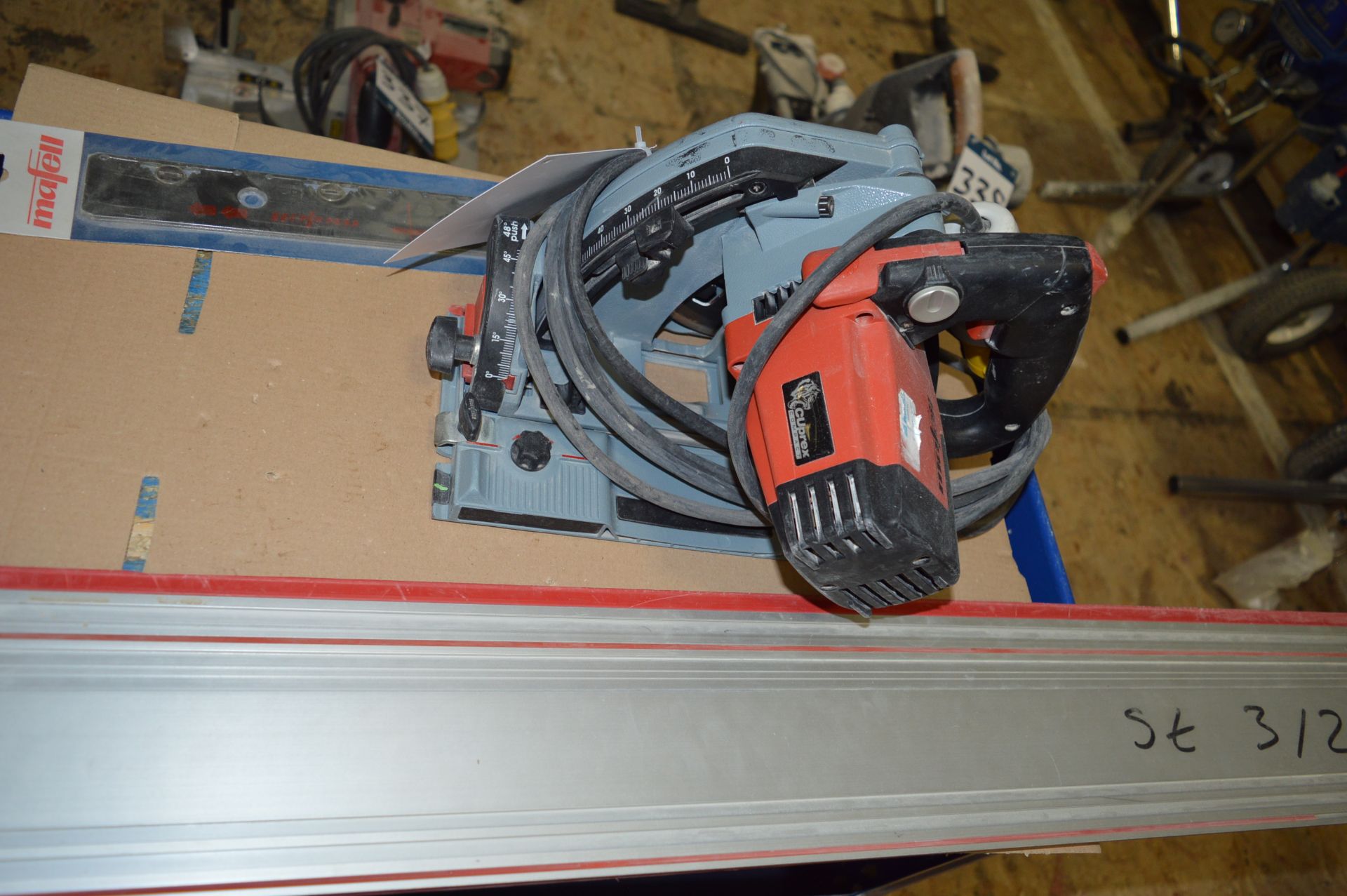 Mafell, cross cutting system with saw, Model Cuprex Compact MT55CC, 110v and 2x (no.) F160 guide - Image 2 of 2