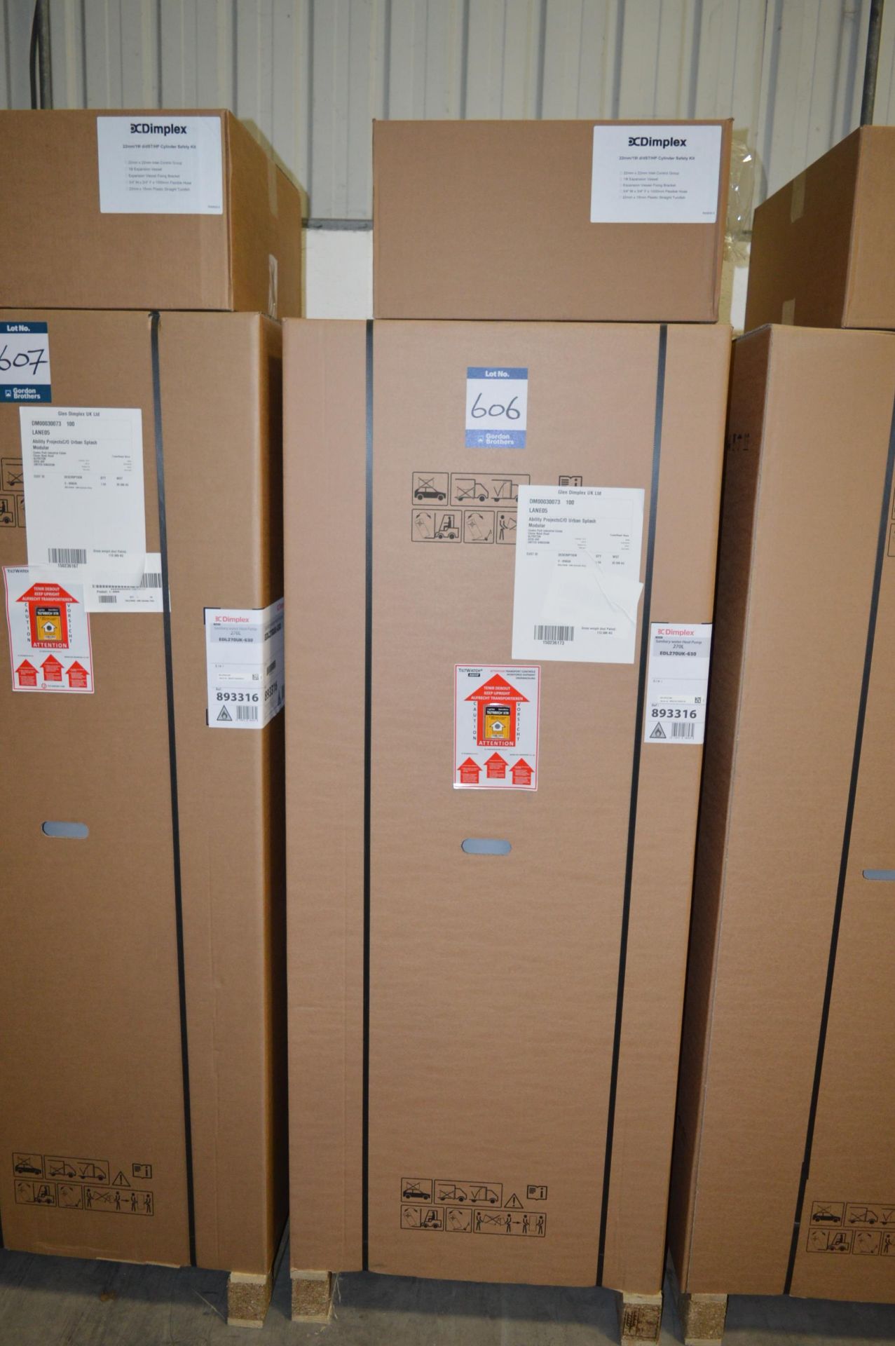 Dimplex, sanitary heat pump, Model EDL270UK-630, 270L, Serial No. 893316-215020134 (boxed)