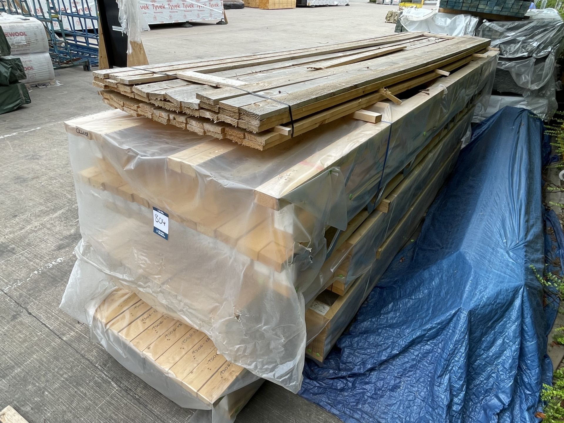 Large Quantity of Various Size Bracketed Timber Truss Beams - Image 11 of 11