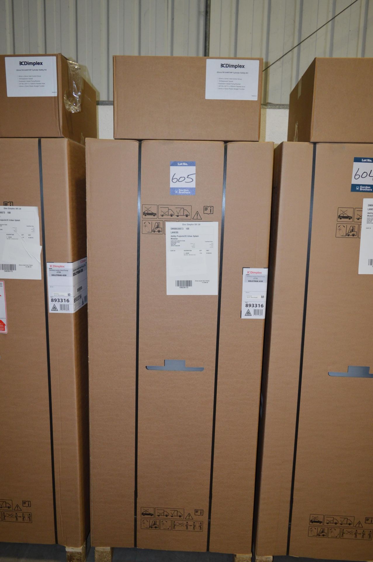 Dimplex, sanitary heat pump, Model EDL270UK-630, 270L, Serial No. 893316-220255349 (boxed)
