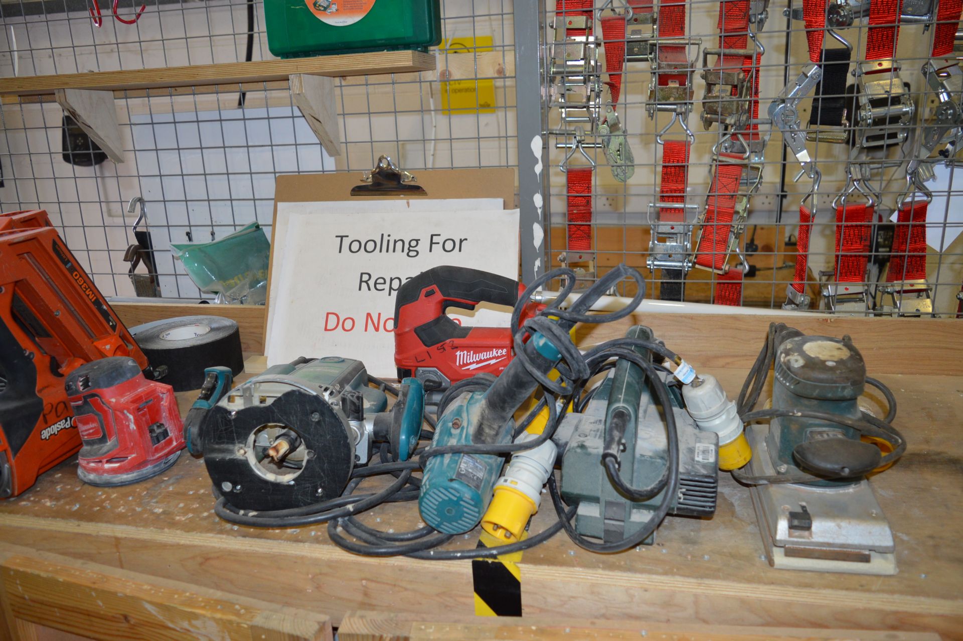 Quantity of Paslode, nail guns, 110v power tools and battery tools - all require attention (as - Image 2 of 2