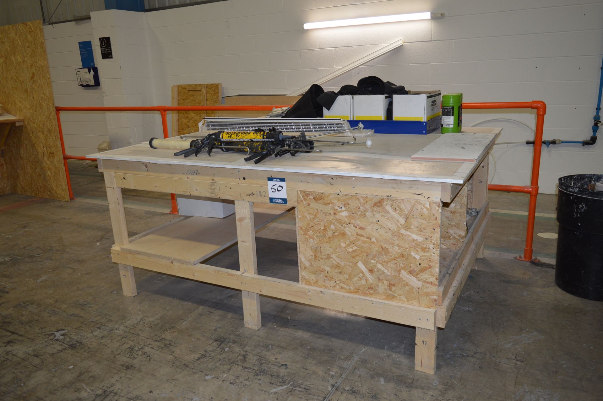 5x (no.) various timber assembly benches