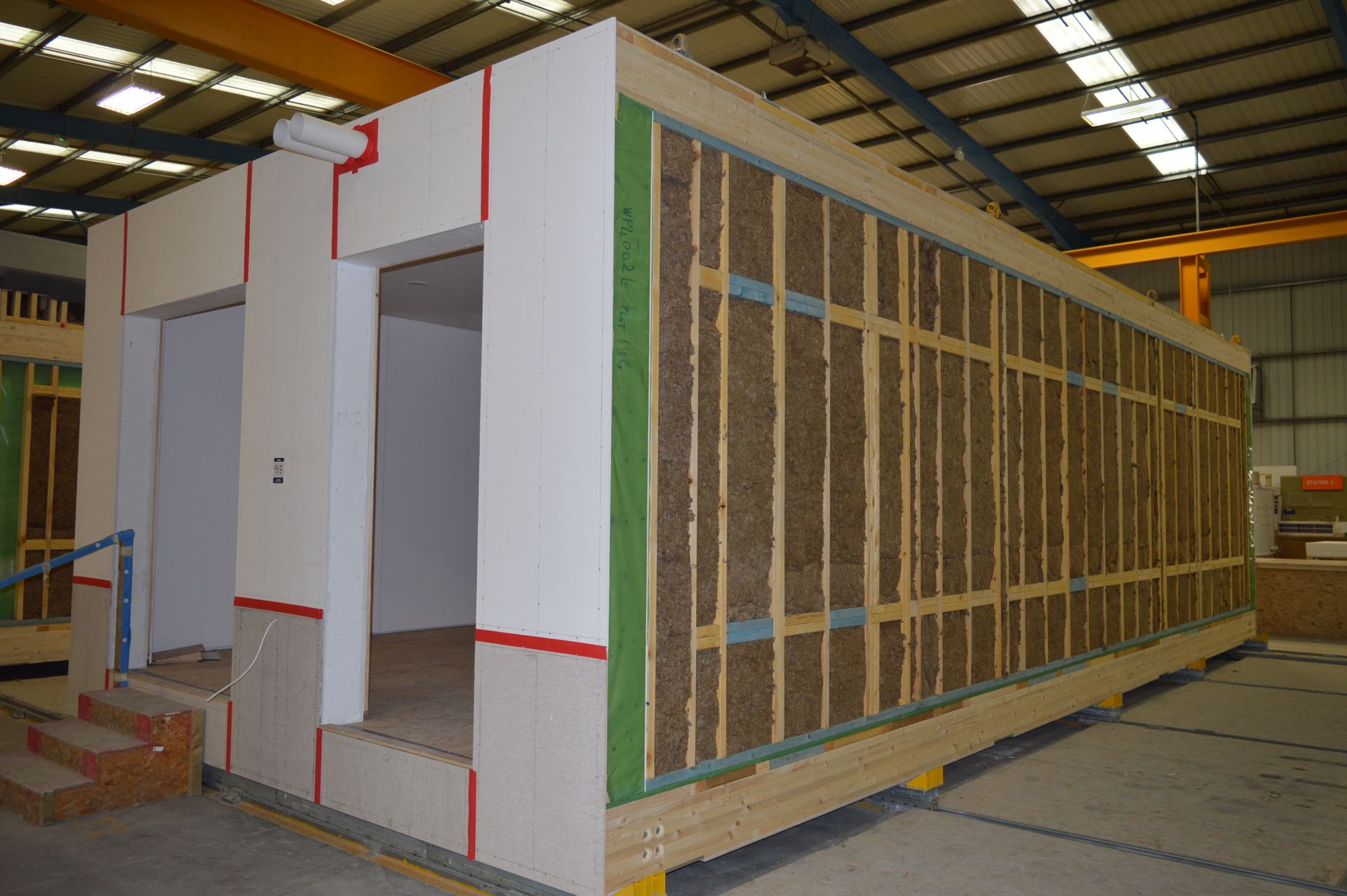 Housing pod, approx. 10.7m x 5.0m x 3.3m high