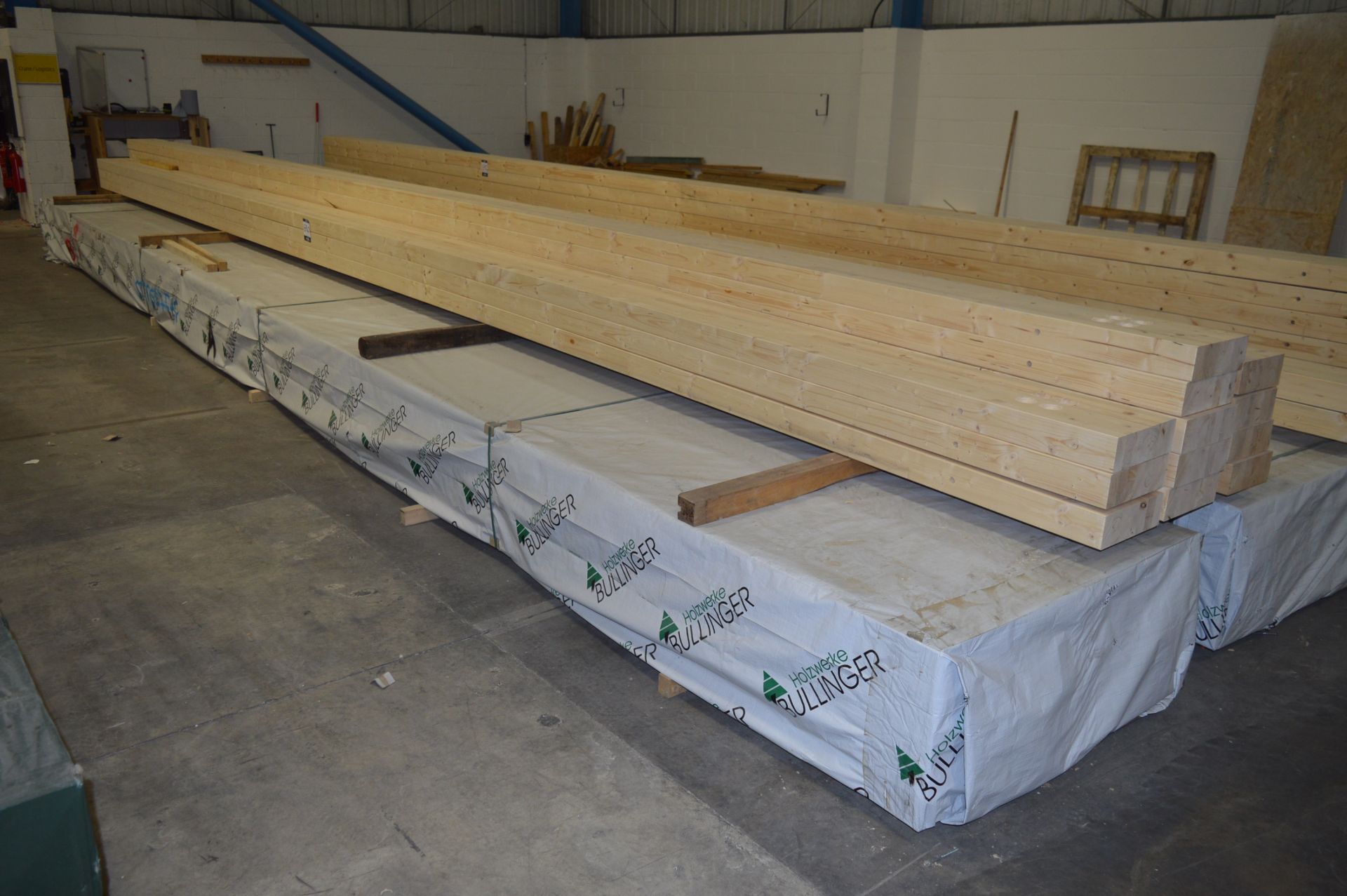 28x (no.) lengths engineered timber, 90mm x 273mm x 10672mm