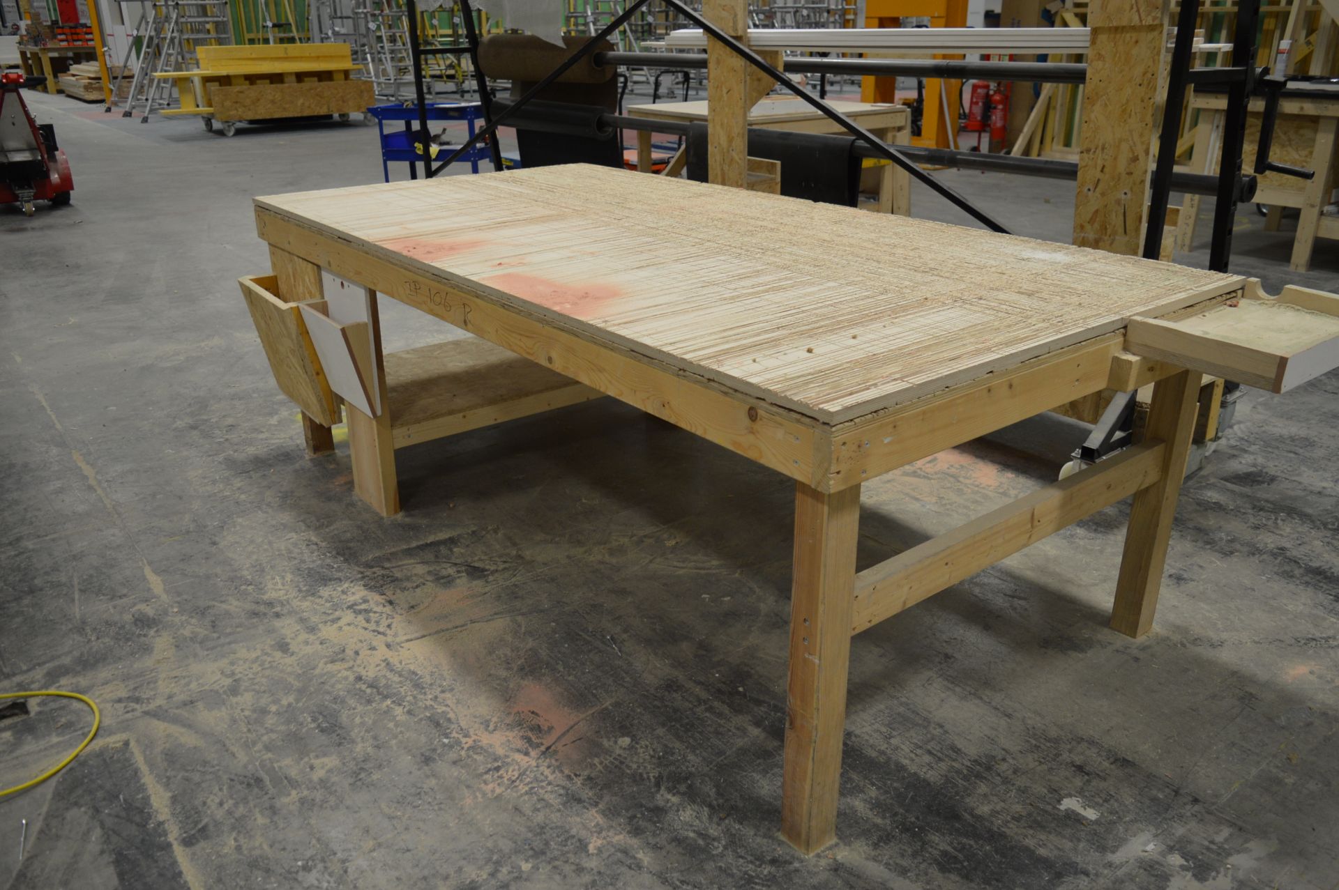 4x (no.) various timber assembly benches