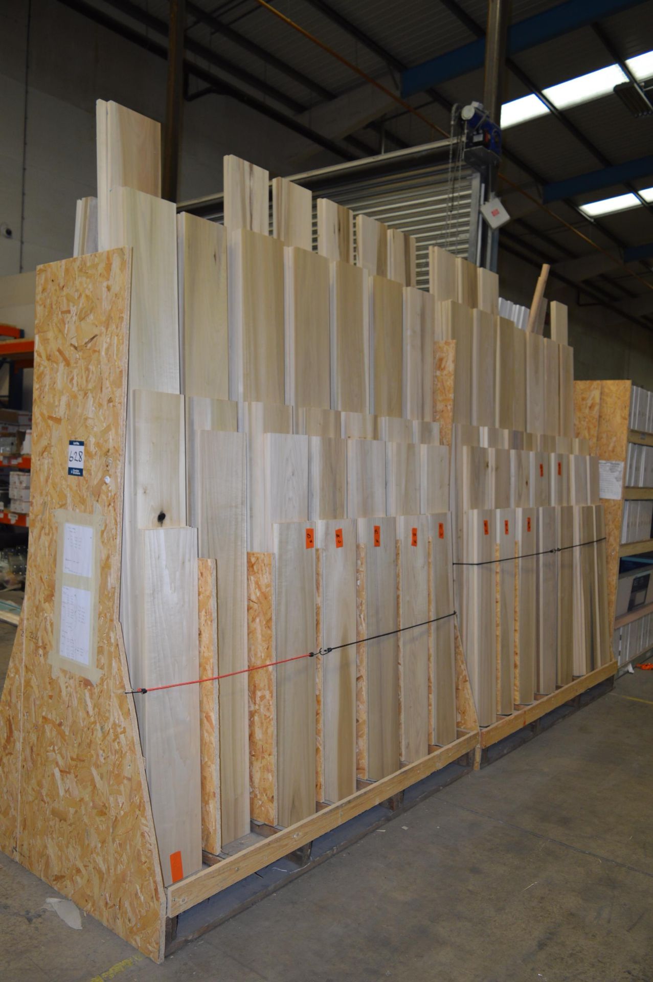 2x (no.) double sided racks and contents of cut timber - Image 2 of 3