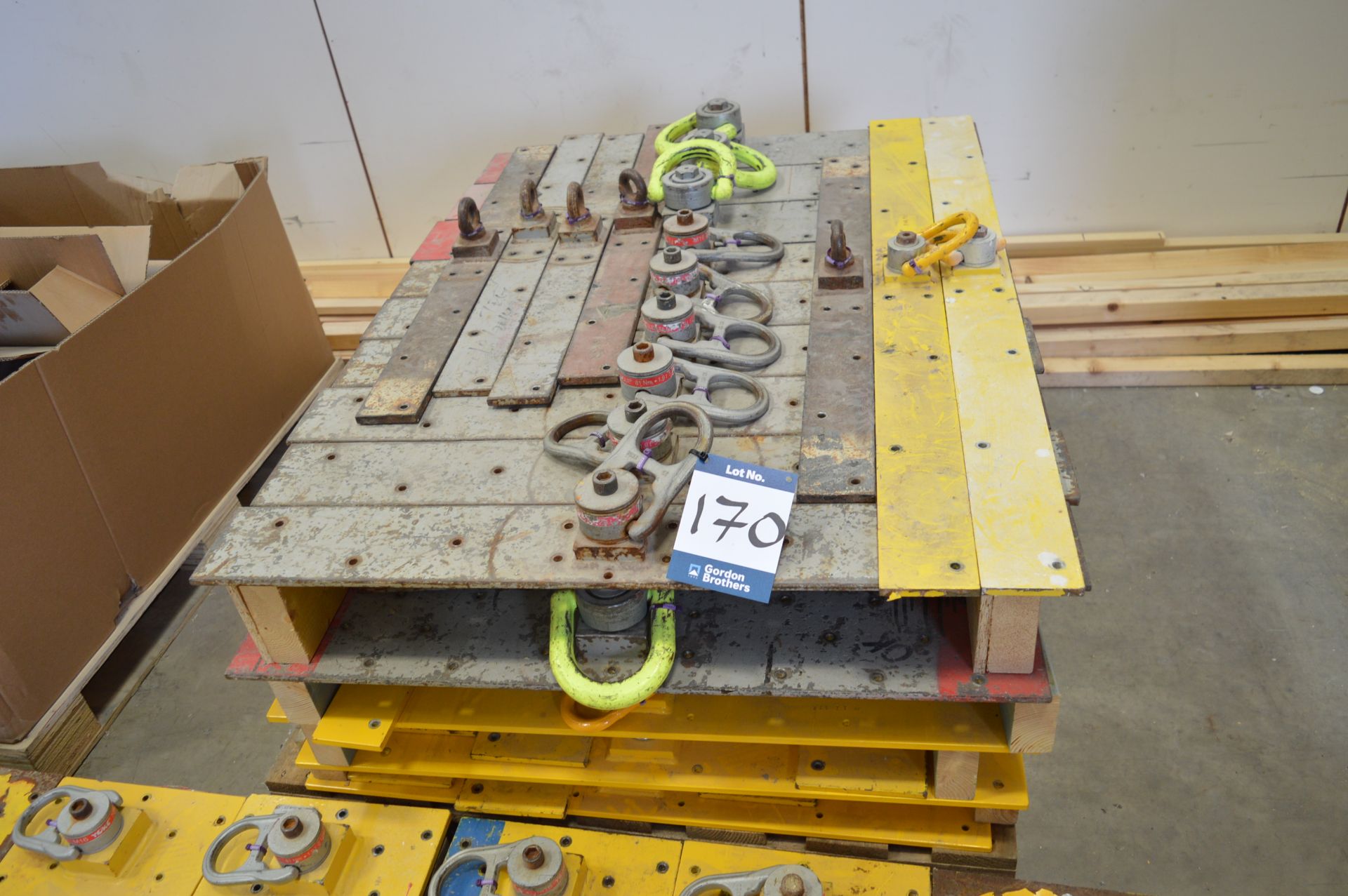 4x (no.) pallets of various lifting brackets - Image 2 of 2