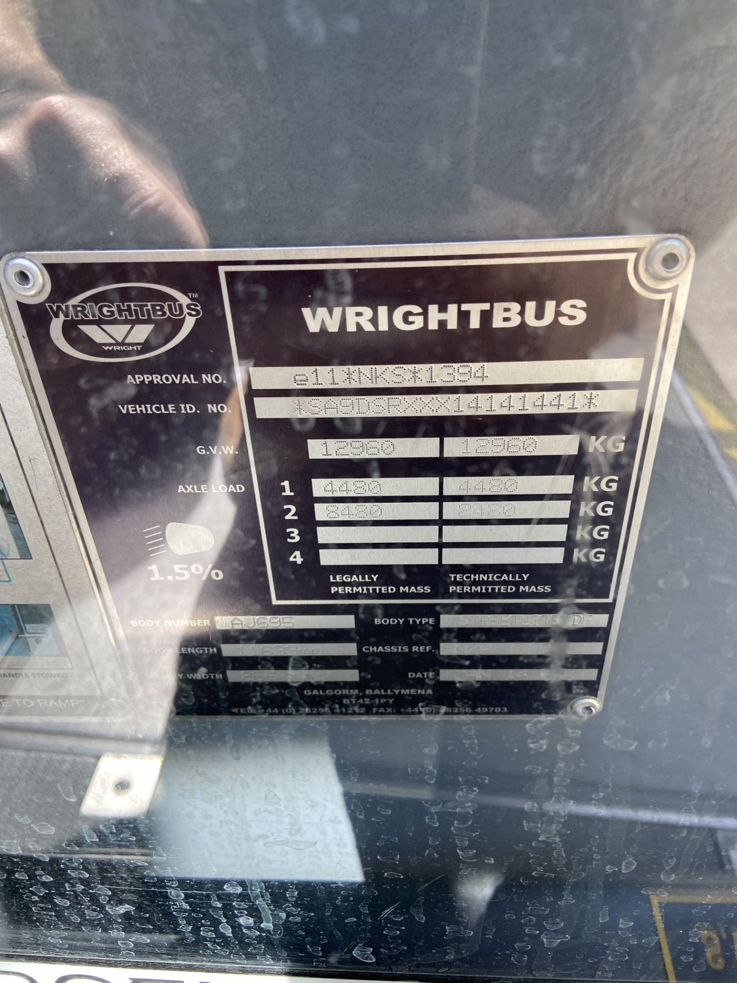 Wrightbus Streetlite, single deck service bus, Body Type: Wrightbus, Body No: AJ695, Registration - Image 11 of 11