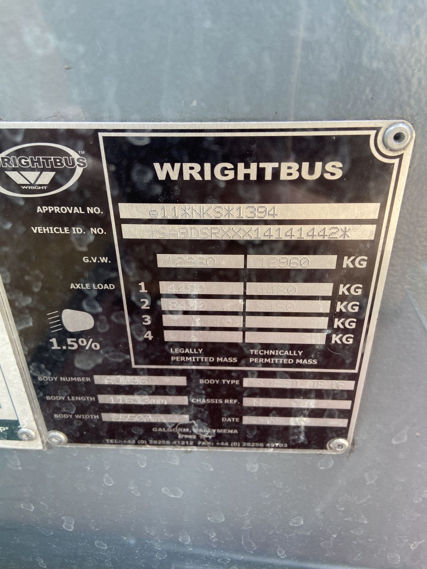Wrightbus Streetlite, single deck service bus, Body Type: Wrightbus, Body No: AJ696, Registration - Image 10 of 10