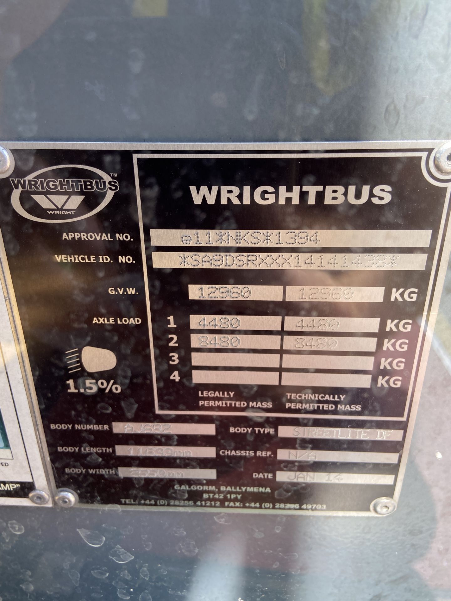 Wrightbus Streetlite, single deck service bus, Body Type: Wrightbus, Body No: AJ692, Registration - Image 10 of 10