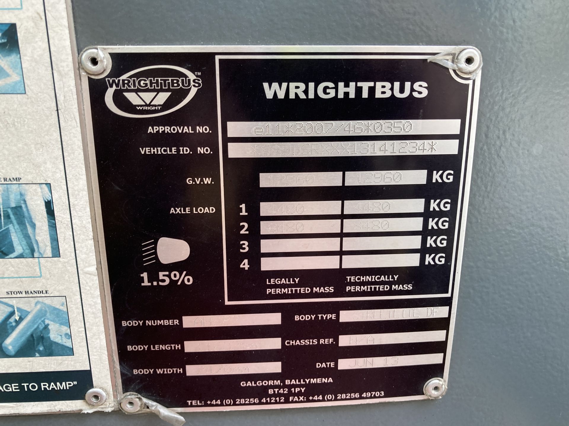 Wrightbus Streetlite, single deck service bus, Body Type: Wrightbus, Body No: AH927, Registration - Image 7 of 7