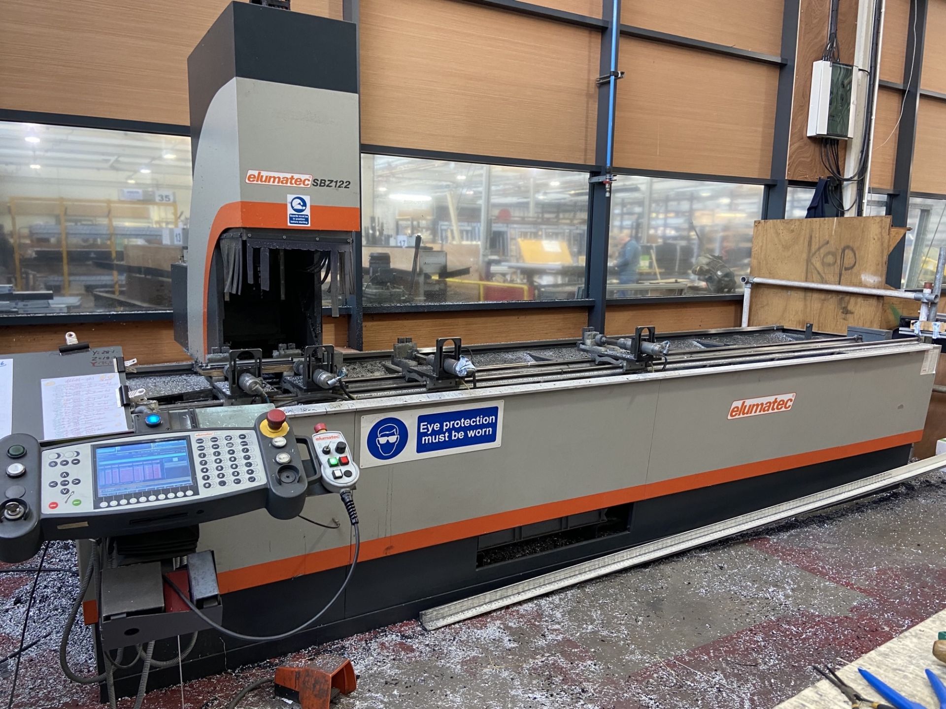 Elumatec, Model: SBZ 122, machining centre (2007) with controls and associated equipment