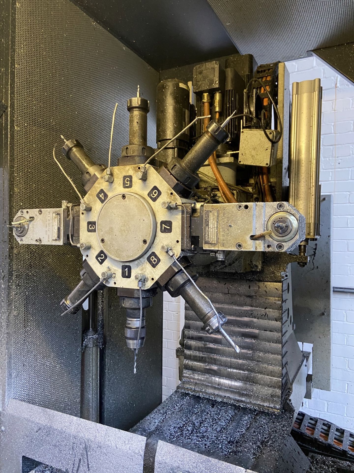 Elumatec, Model: SBZ 130, machining centre (approx 2004) with 8 station tool changer, off station - Image 11 of 11