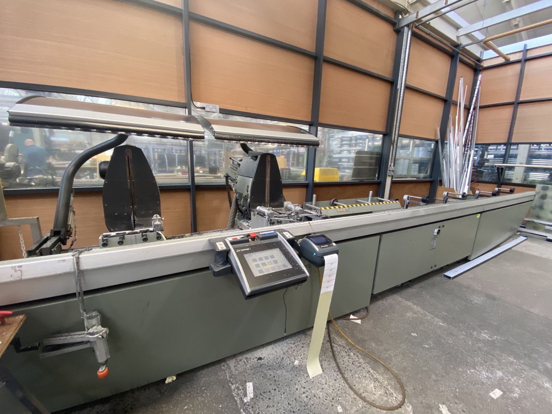 Emmegi, Model: Precision, electronic double head cut off machine (Approx 2010)