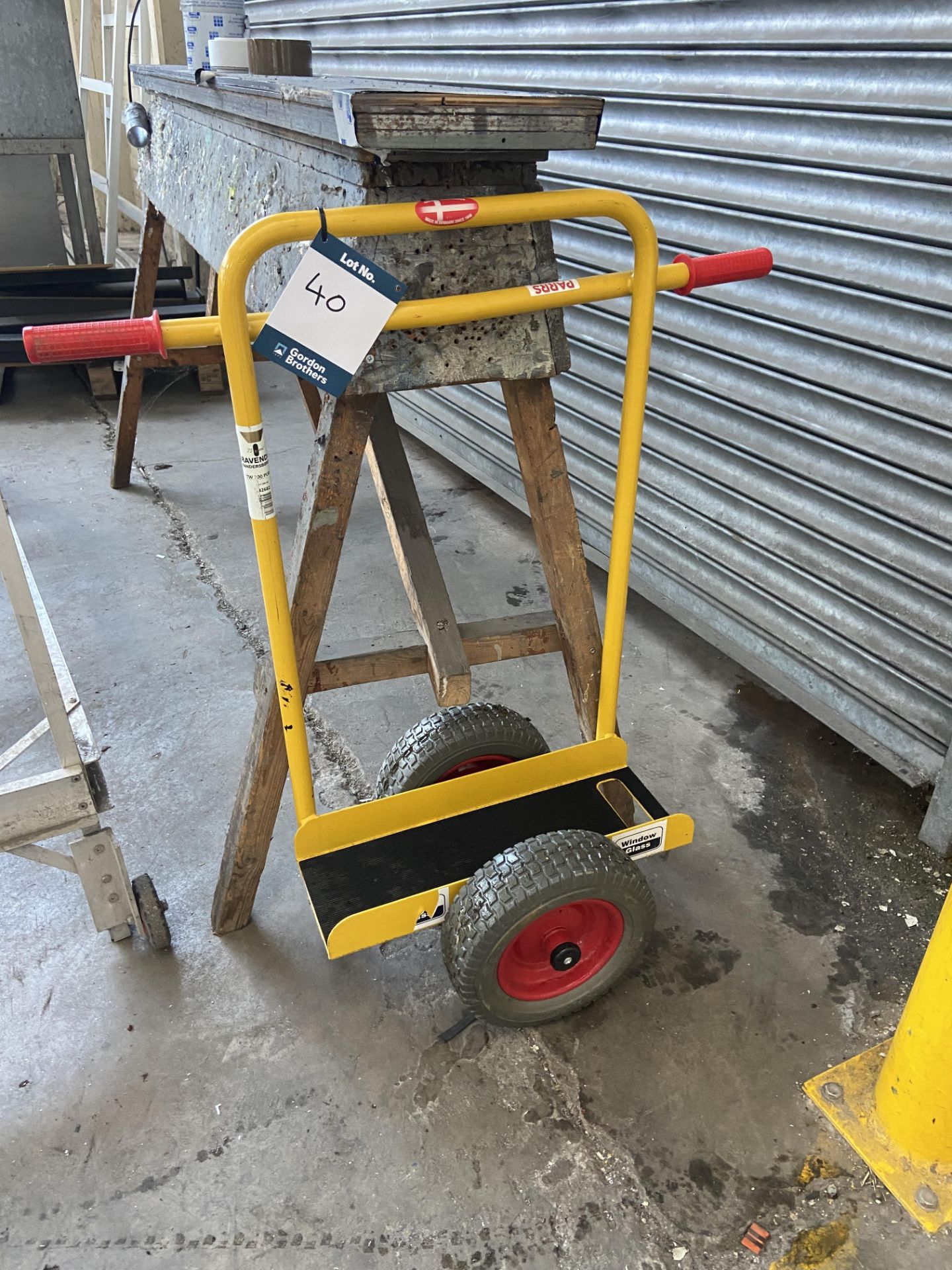 Ravendo 2-wheeled board trolley, Model: TW300 PUR-1, SWL 200kg