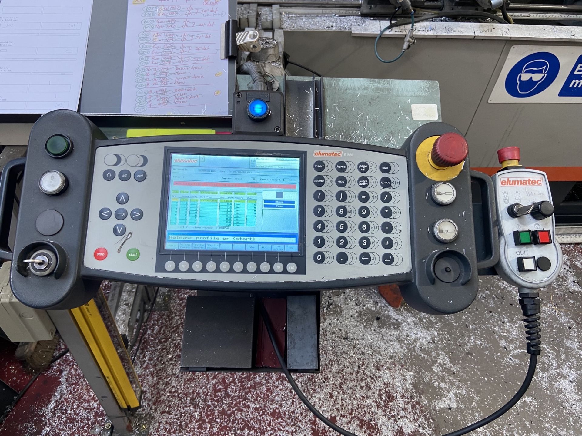 Elumatec, Model: SBZ 122, machining centre (2007) with controls and associated equipment - Image 2 of 6