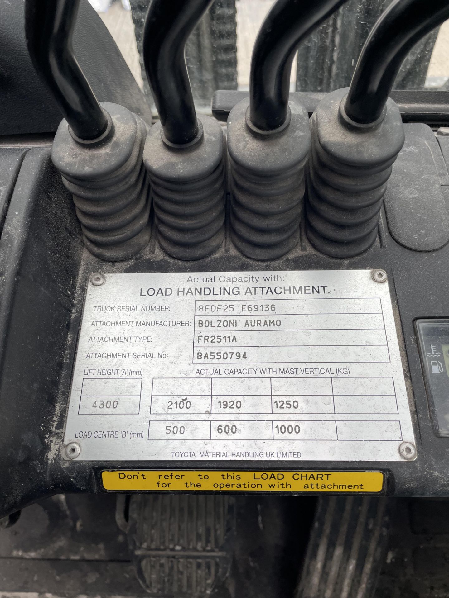 Toyota, Tonero 25 Type 02-8FDF25, diesel counter balance forklift, Serial No. 69136 (2019), Last - Image 9 of 13