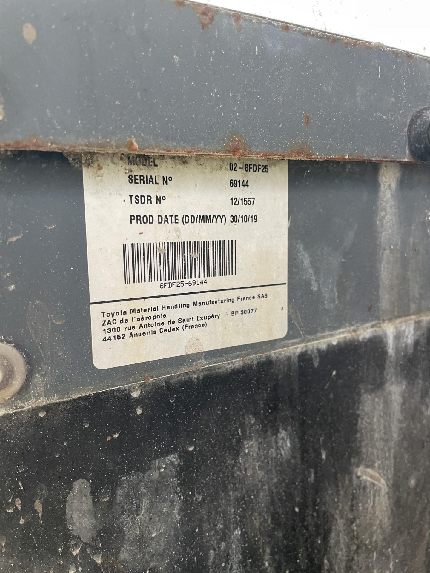 Toyota, Tonero 25 Type 02-8FDF25, diesel counter balance forklift, Serial No. 69144 (2019), Last - Image 10 of 14