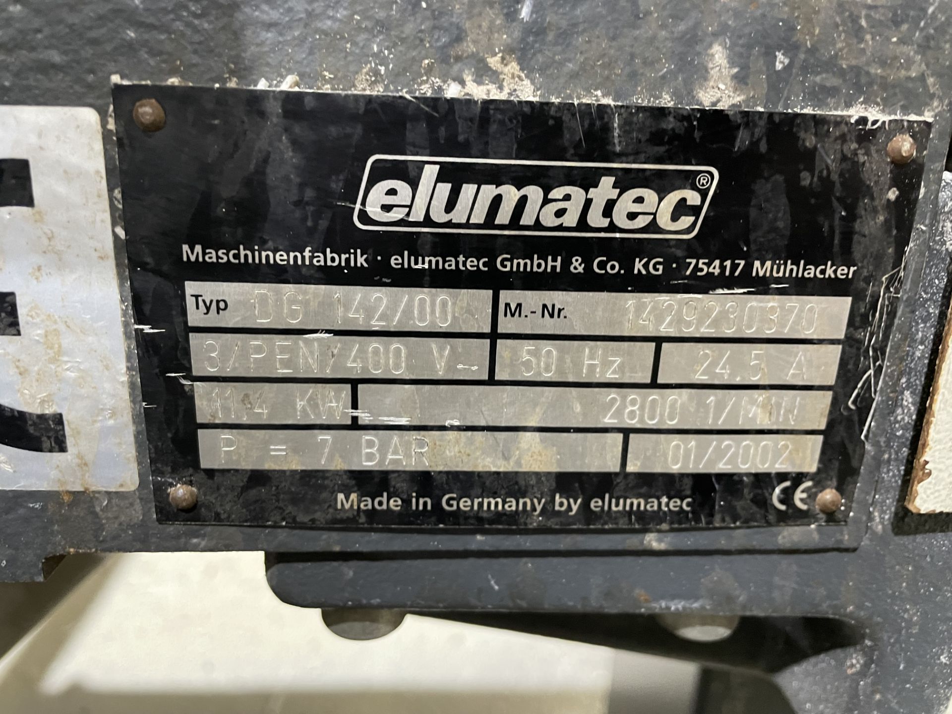 ELUMATEC DOUBLE HEADED SAW MODEL- DG 142/00 - Image 3 of 3