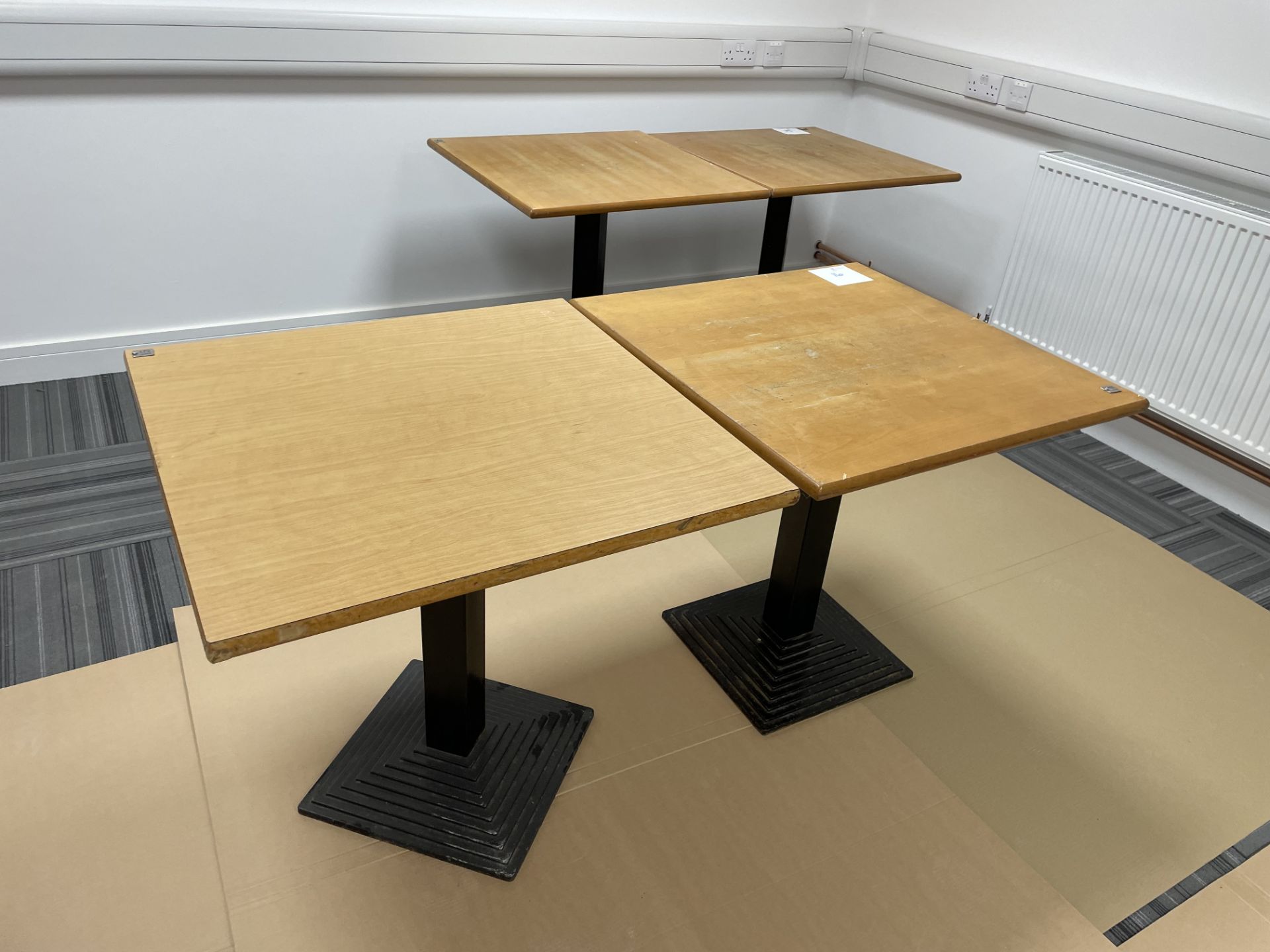 PAIR OF 750 x 750 BISTRO TABLES - Image 2 of 2