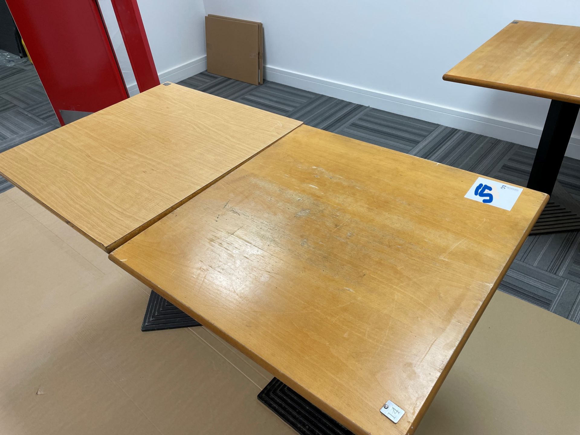 PAIR OF 750 x 750 BISTRO TABLES