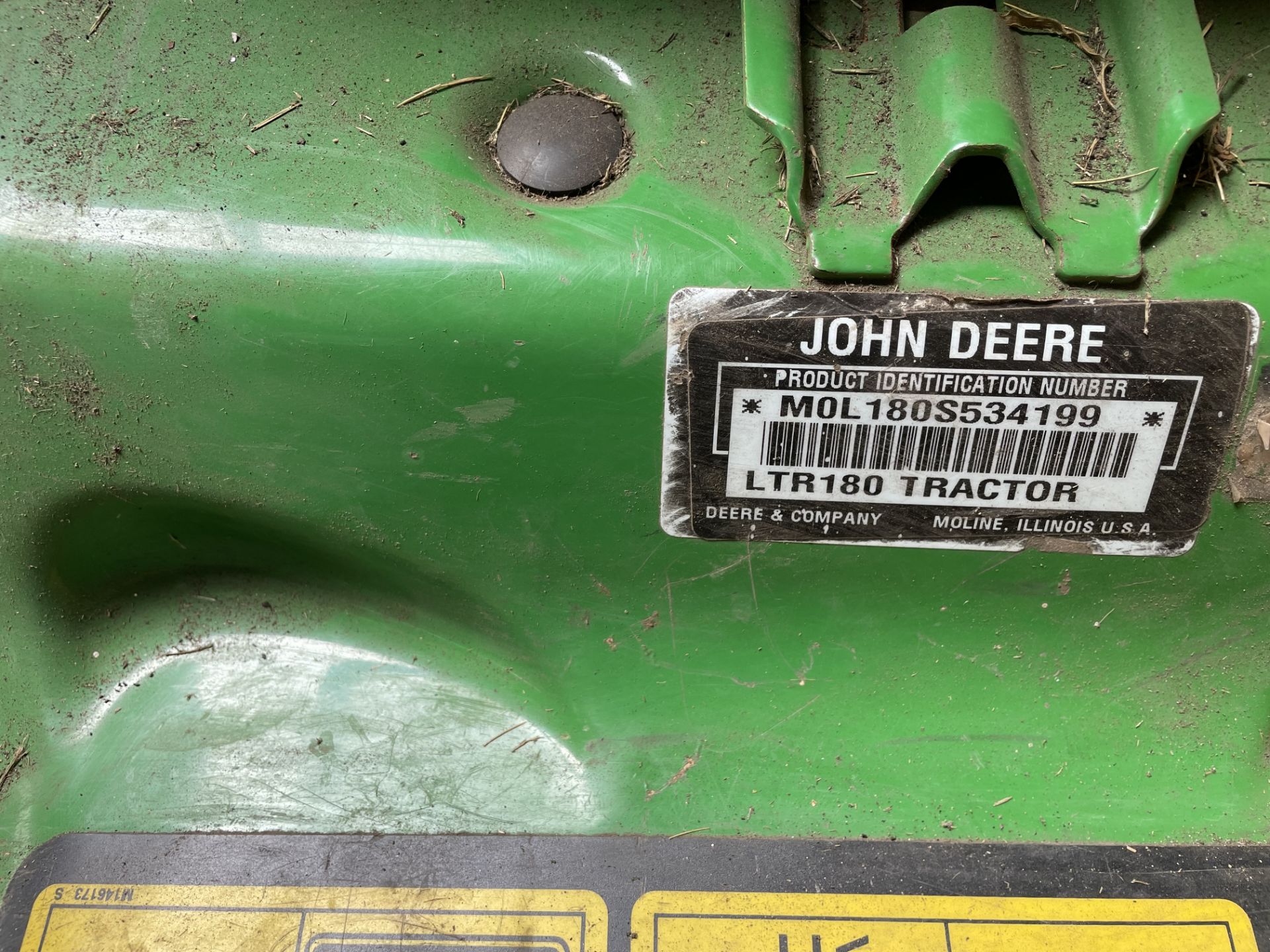 JOHN DEERE LTR180 AUTOMATIC GRASS CUTTER - Image 3 of 3