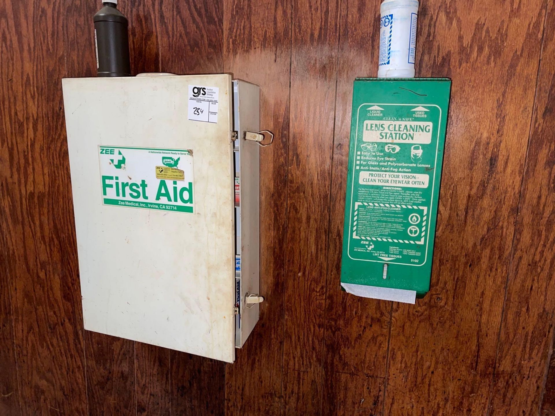 First Aid and Lens Cleaning Stations