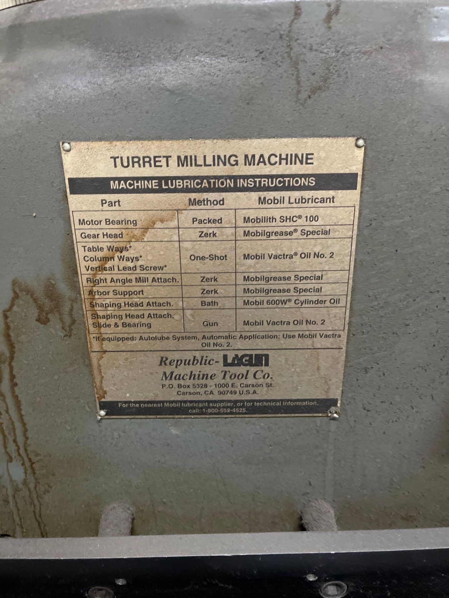 Lagun Deluxe Turret Milling Machine - Image 11 of 17