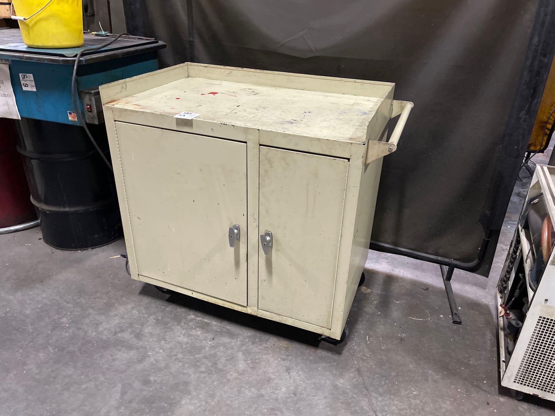 Metal Cabinet on Wheels - Image 2 of 4