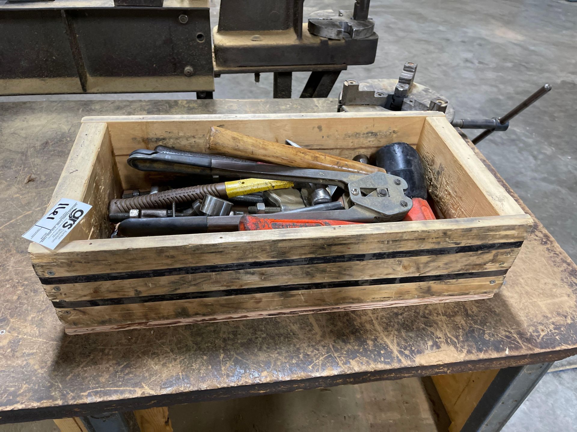 Wood Crate w/ Hand Tools