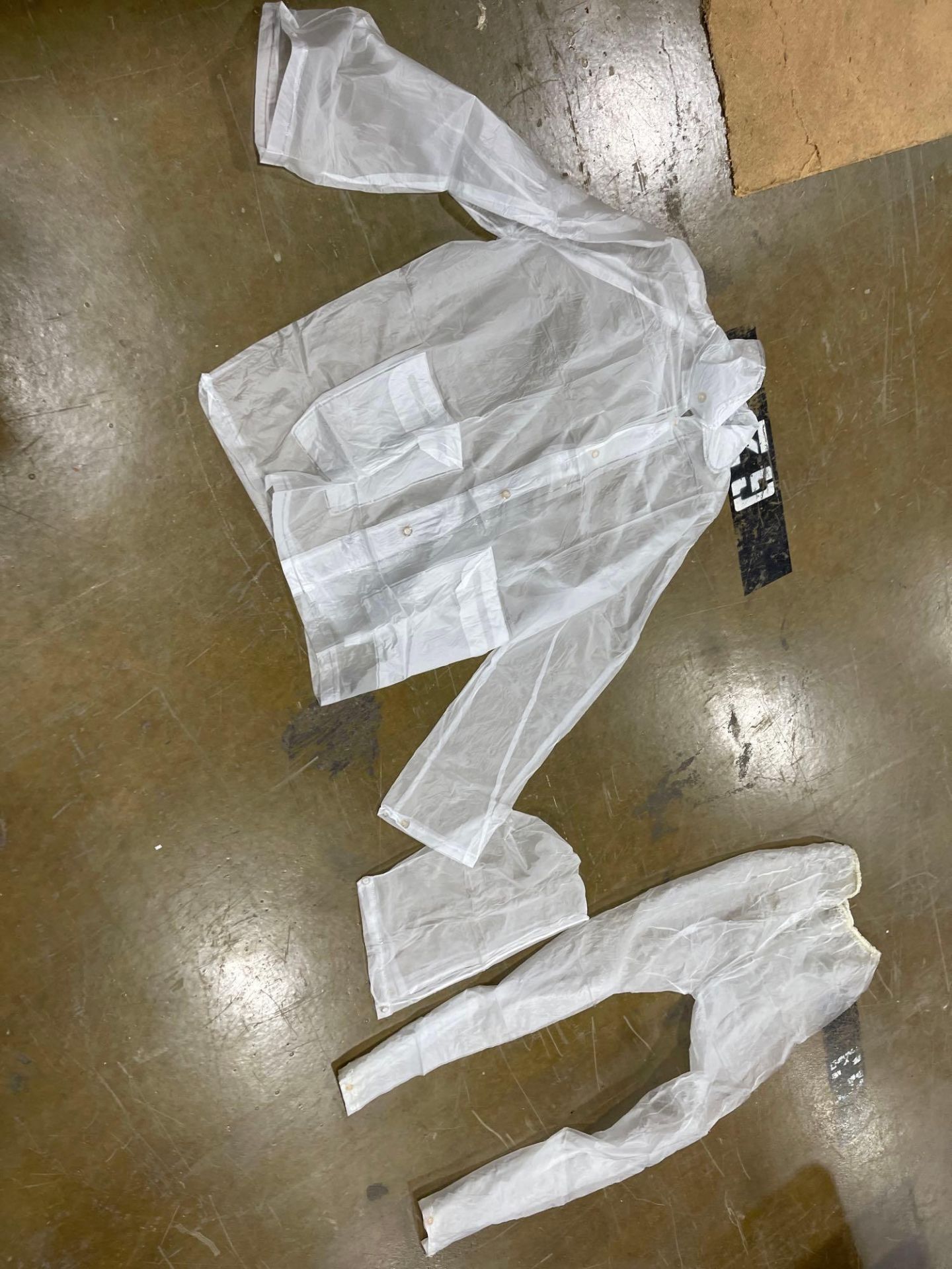Shirt Pants Hood Poncho Size Medium - Image 4 of 6